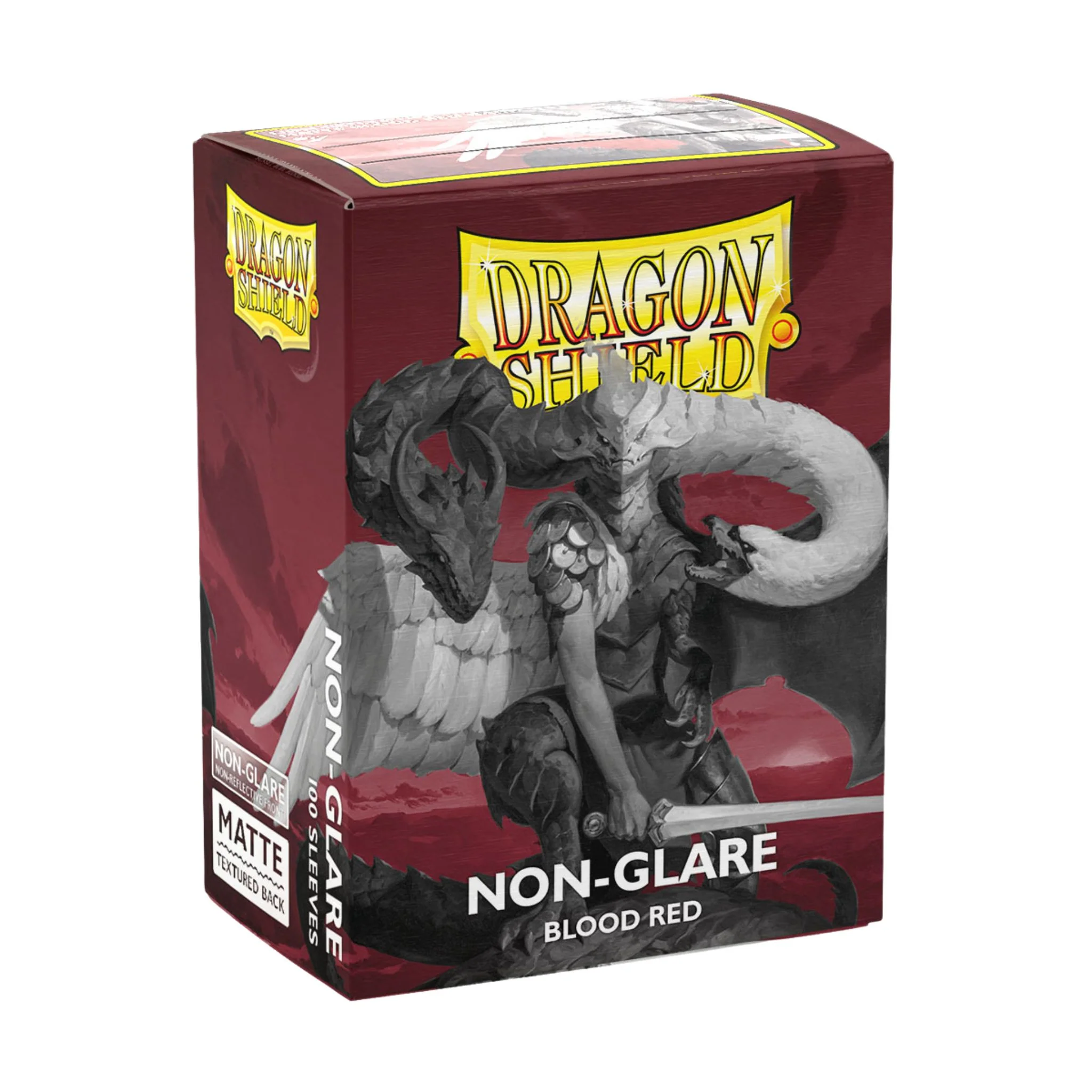 Dragon Shield Standard Matte Blood Red Non Glare Deck Protector Card Sleeves