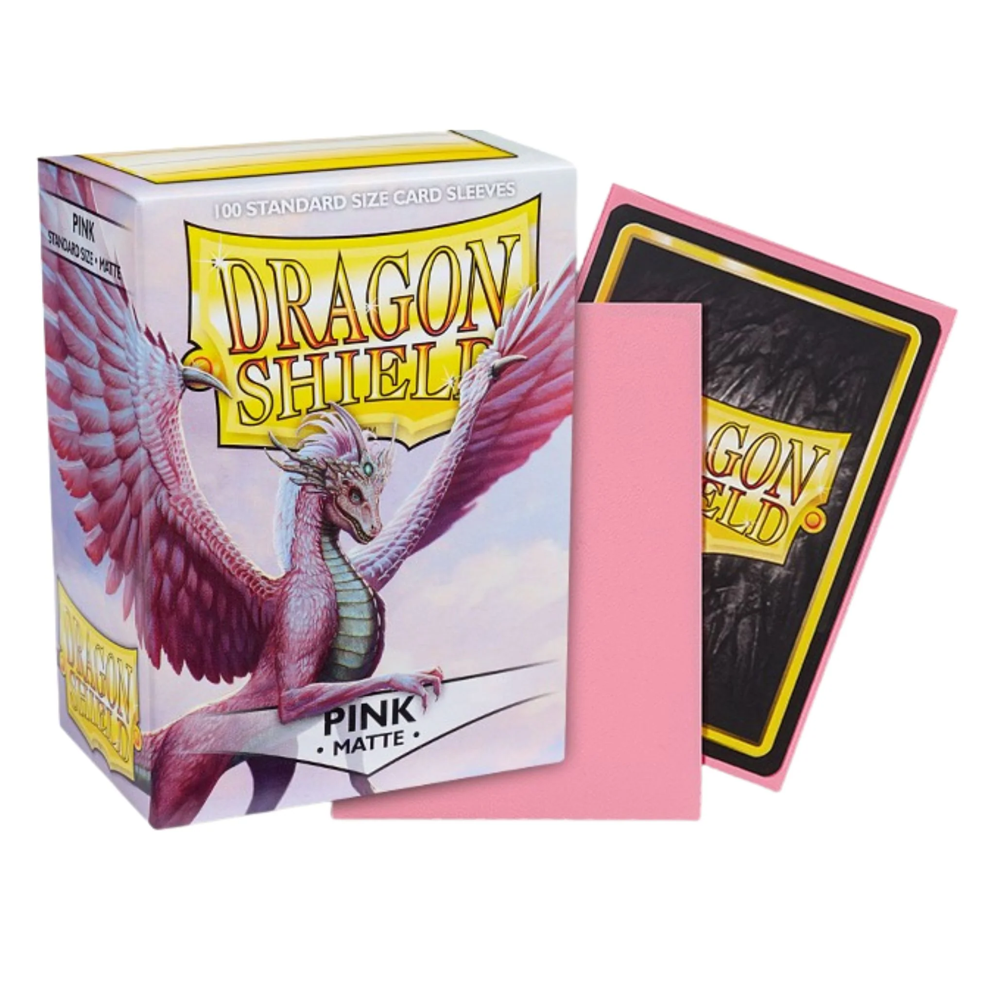 Dragon Shield Standard Matte Pink Deck Protector Card Sleeves