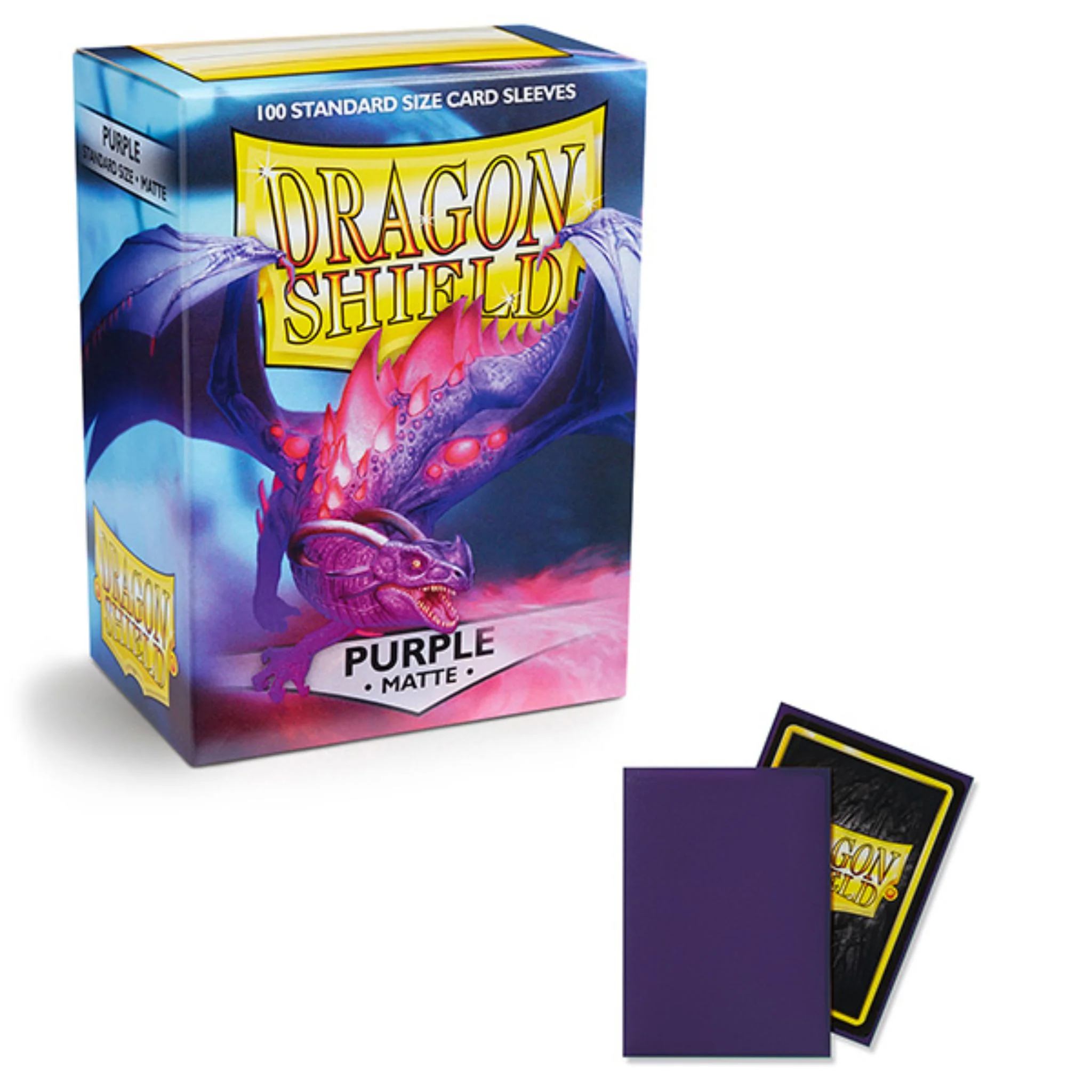 Dragon Shield Standard Matte Purple Deck Protector Card Sleeves