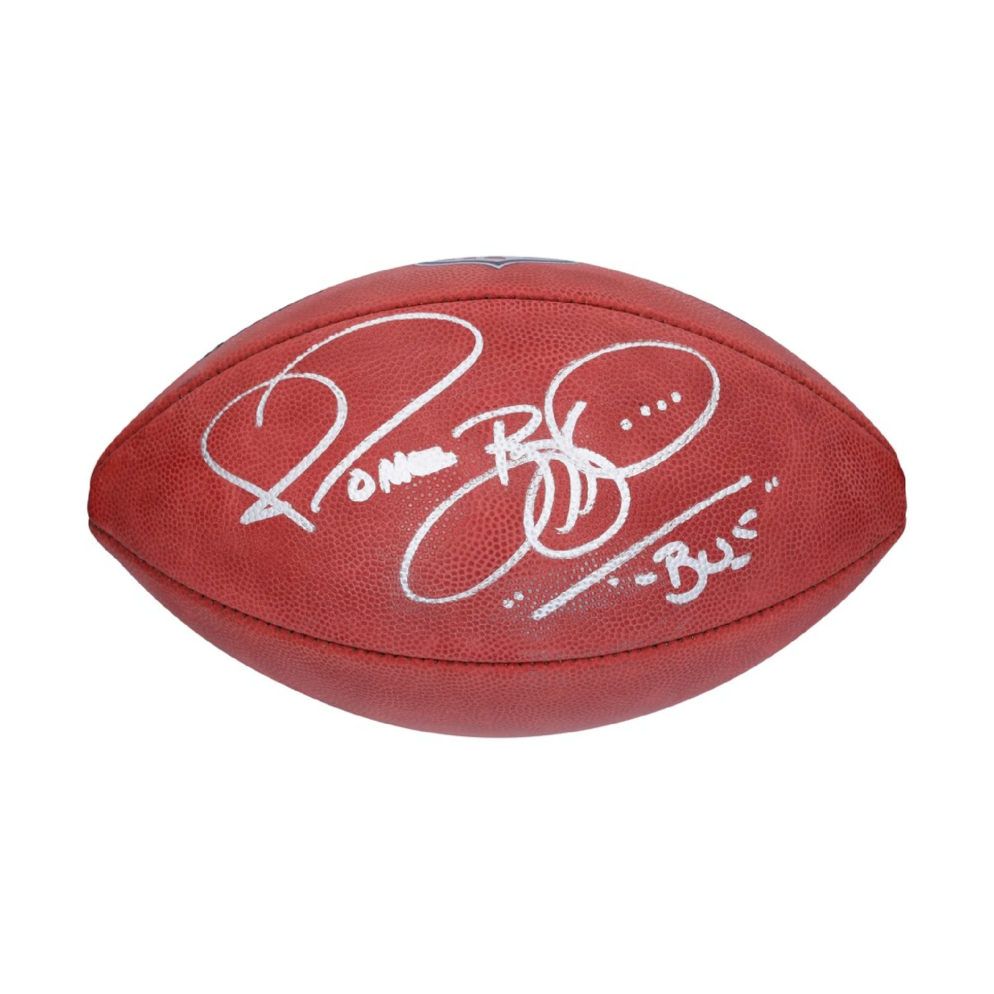 Fanatics Authentic Jerome Bettis Autographed Wilson "The Duke" Full Color Pro Football w/ "The Bus" Inscription - Image 2