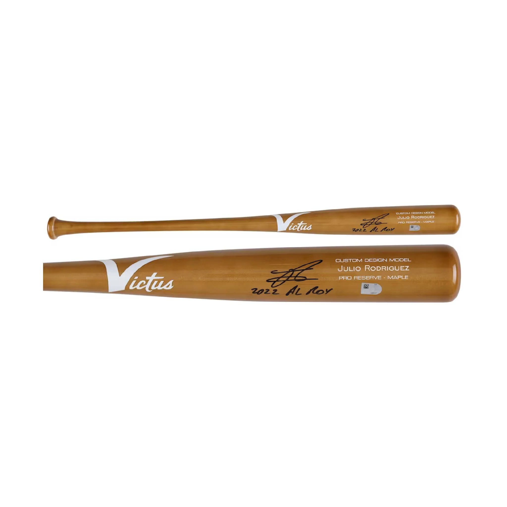 Fanatics Authentic Julio Rodriguez Autographed Victus Game Model Bat w/ "22 AL ROY" Inscription