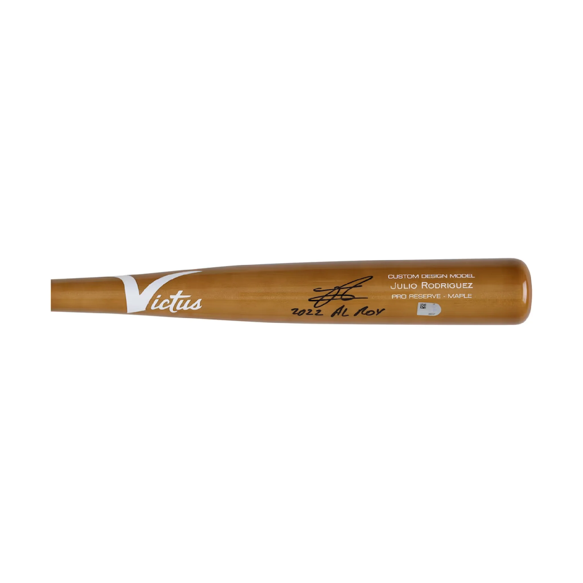Fanatics Authentic Julio Rodriguez Autographed Victus Game Model Bat w/ "22 AL ROY" Inscription - Image 3