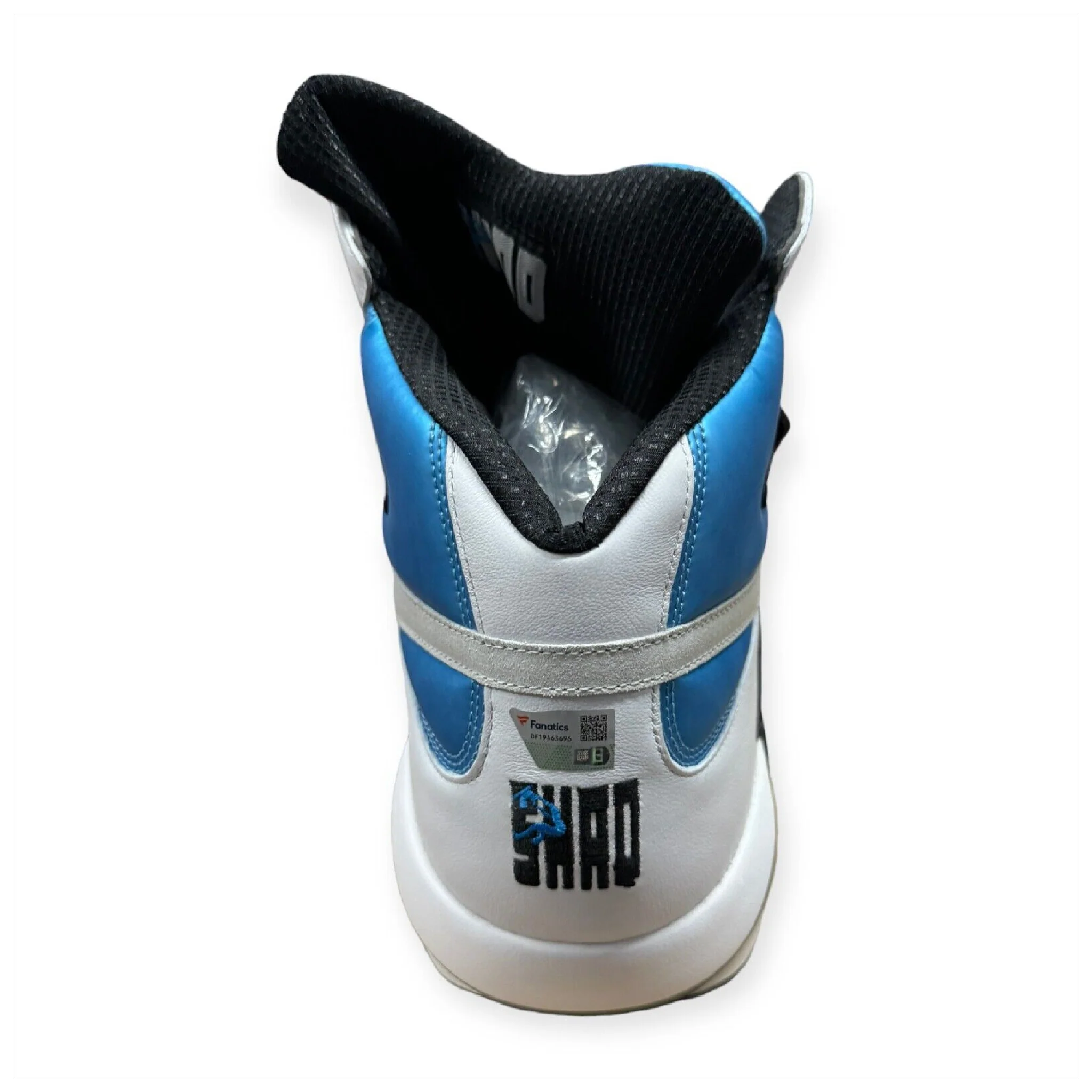 Fanatics Authentic Shaquille O'Neal Autographed Orlando Magic Reebok Blue/White Size 22 SHAQ Sneaker - Image 4