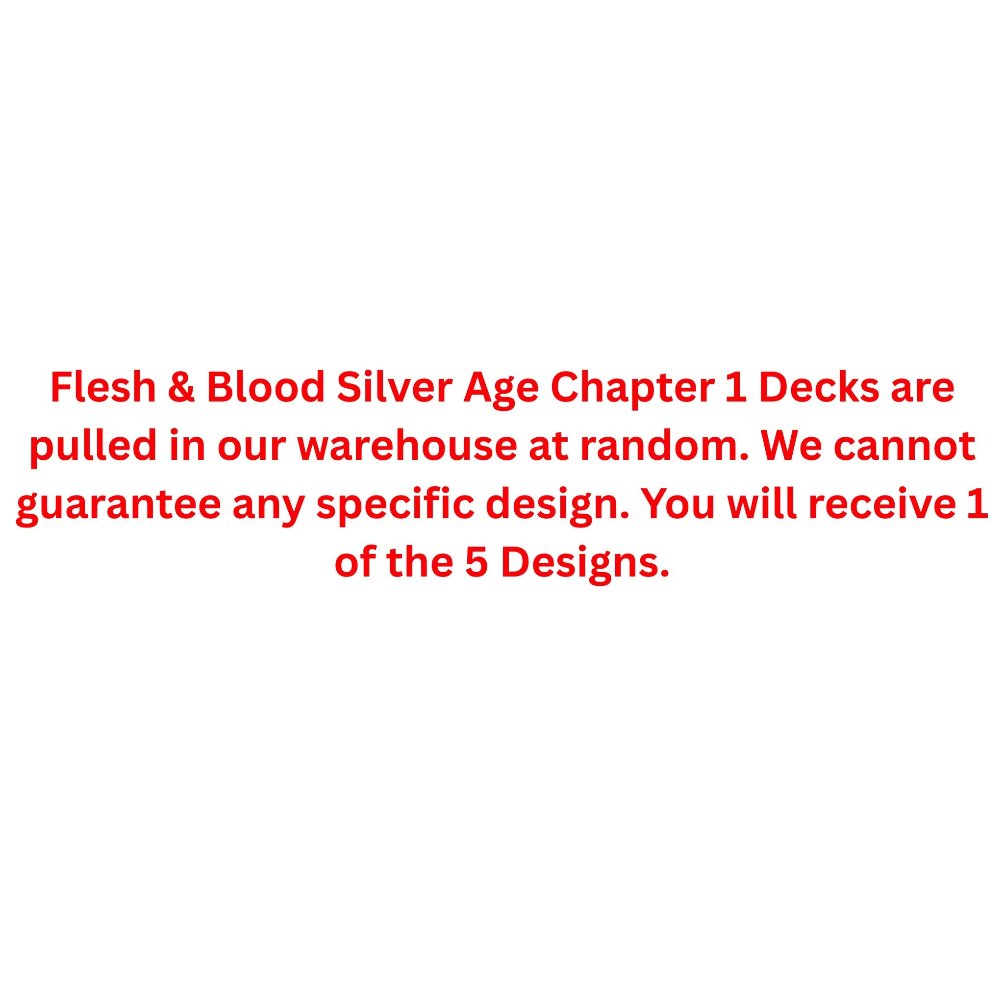 Flesh and Blood Silver Age Chapter 1 Deck - Image 2