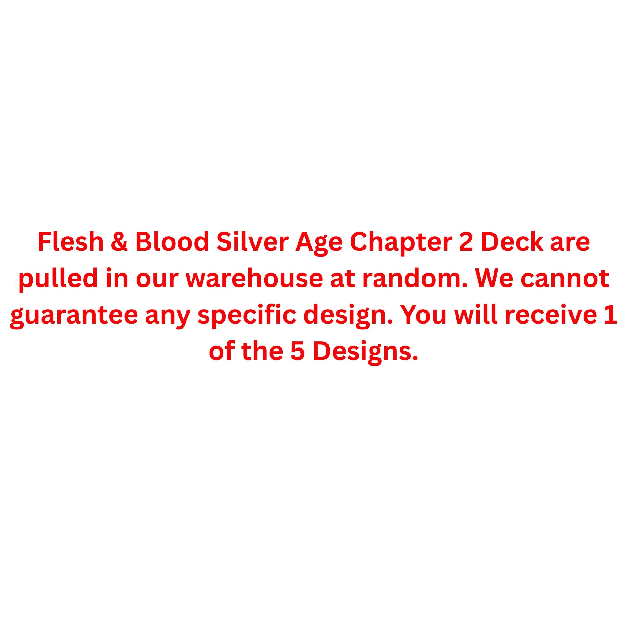 Flesh and Blood Silver Age Chapter 2 Deck - Image 2