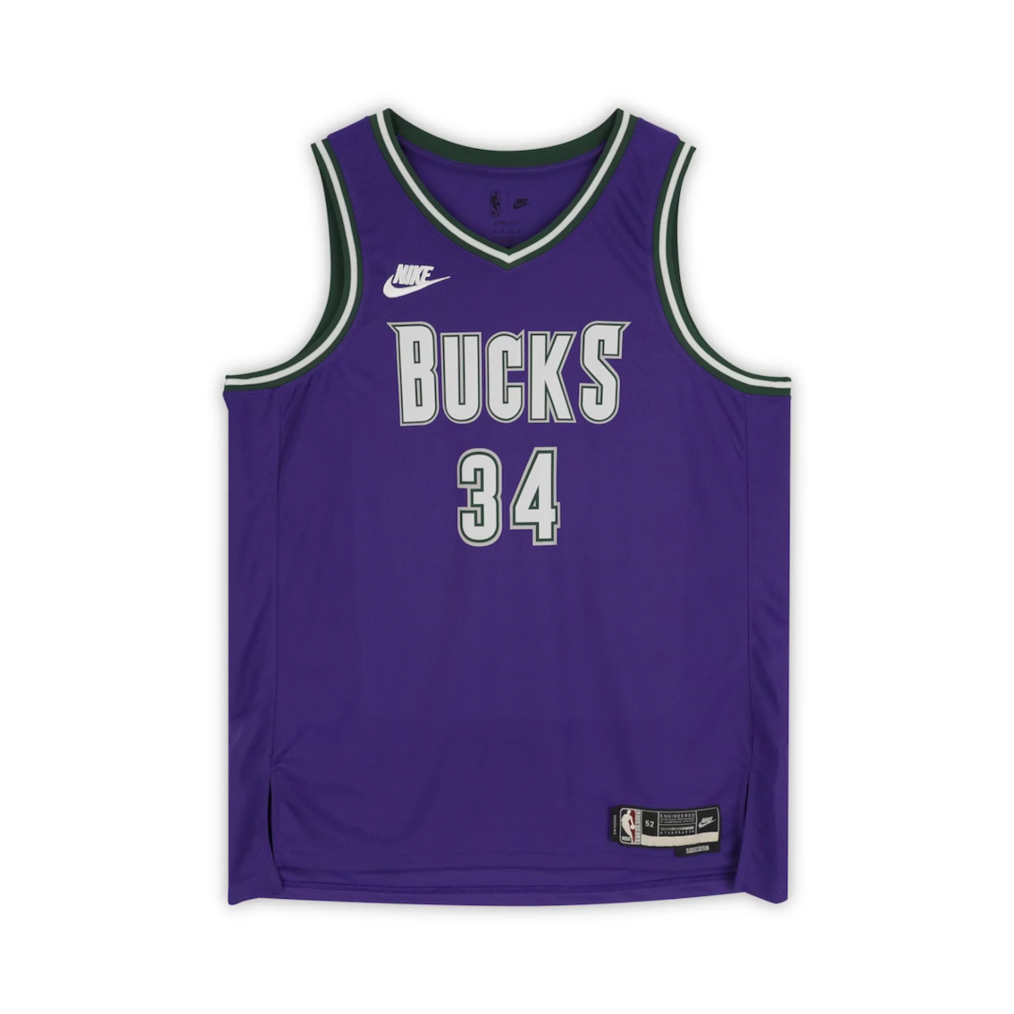 Fanatics Authentic Giannis Antetokounmpo Autographed Milwaukee Bucks Purple Nike Swingman Jersey - Image 3