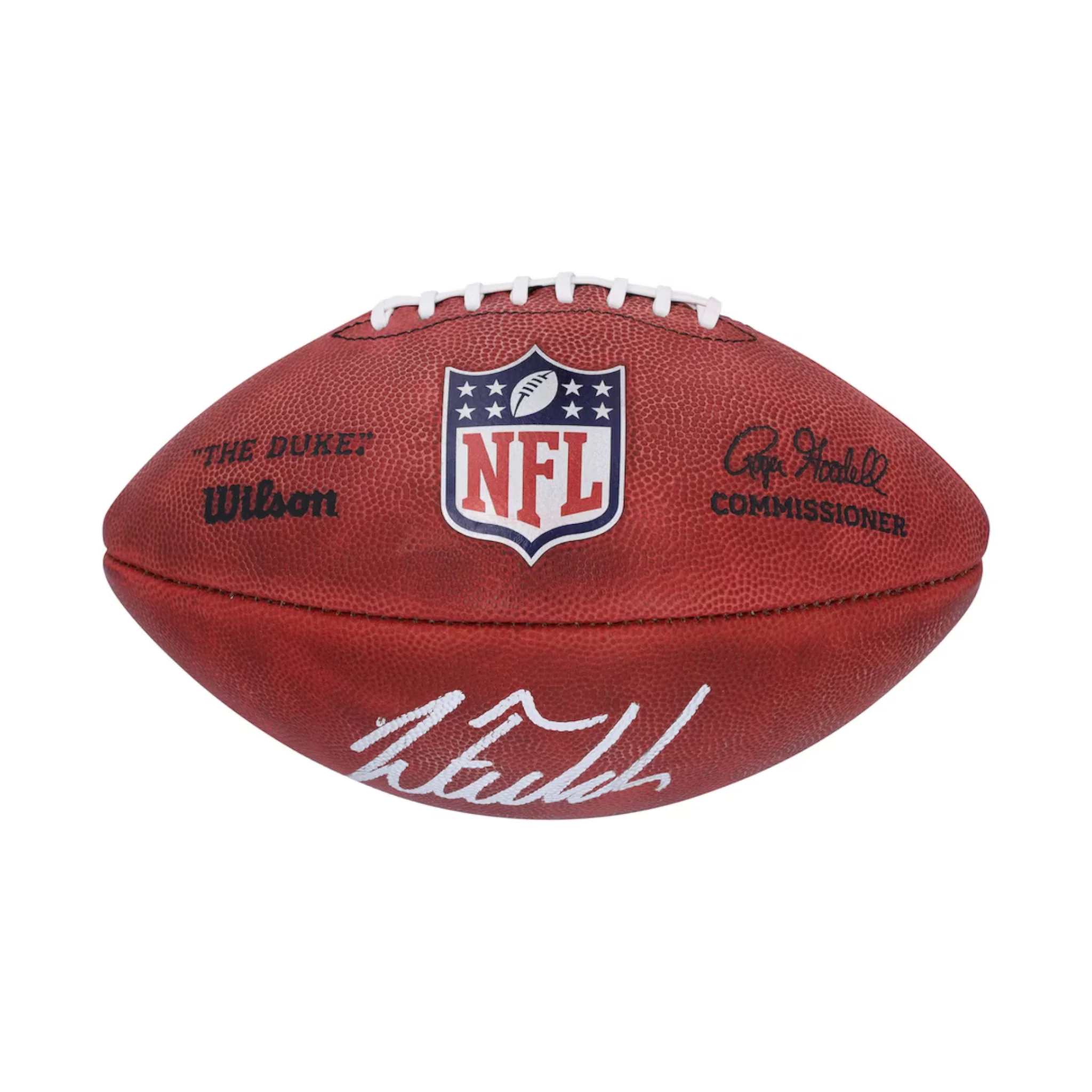 Fanatics Authentic Justin Fields Autographed Wilson "The Duke" Full Color Pro Football - Image 3