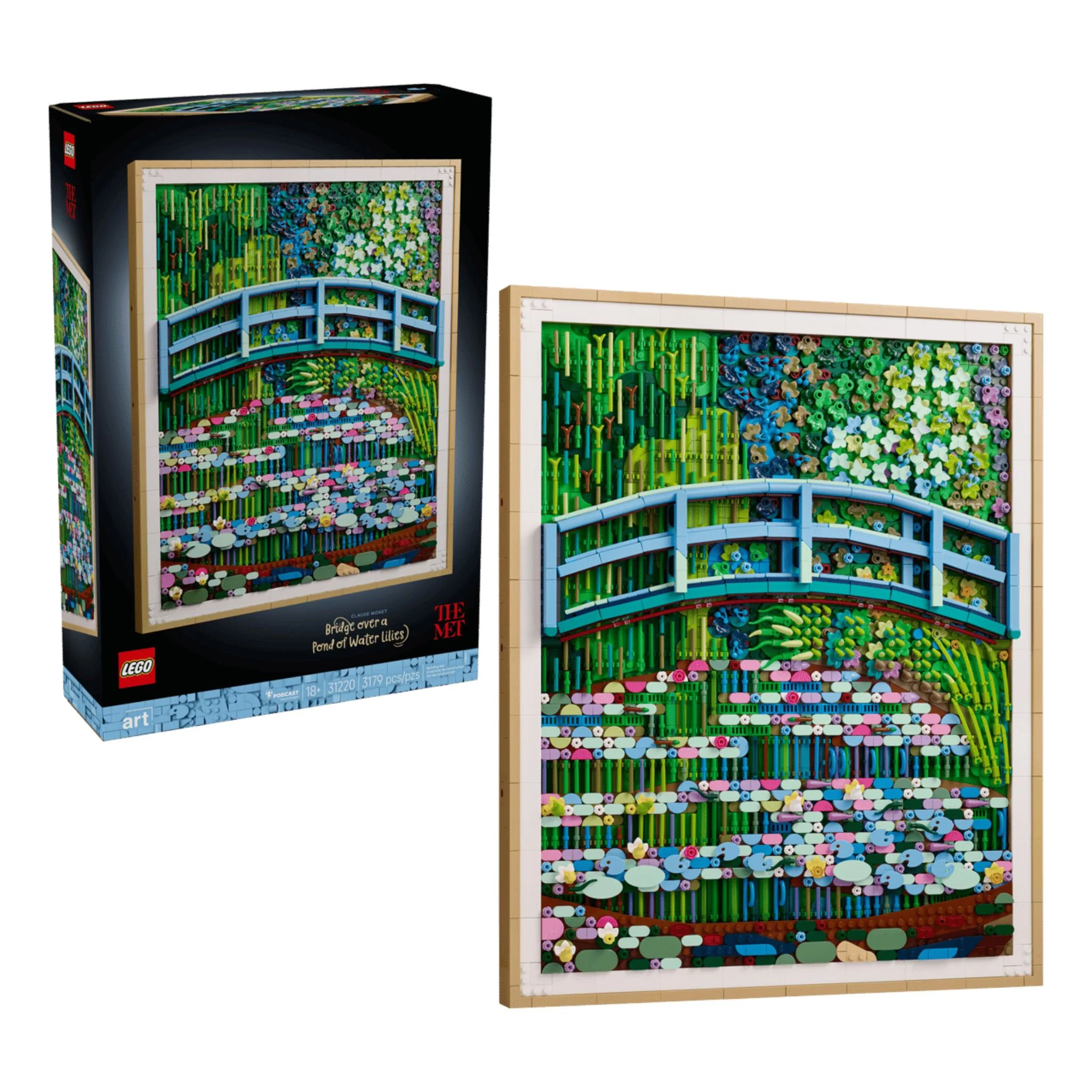 LEGO ART Claude Monet Bridge Over a Pond of Water Lilies - Image 2