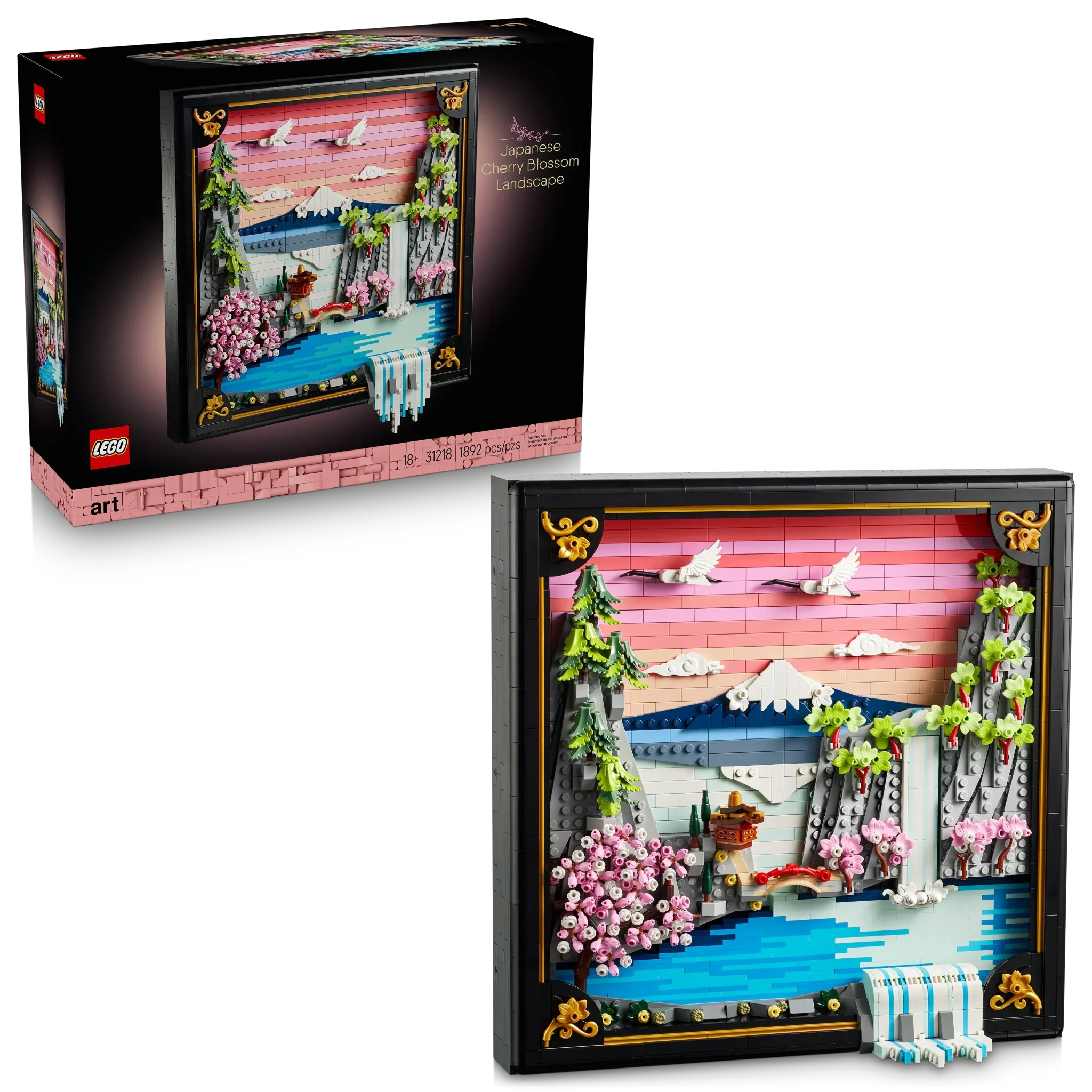 LEGO ART Japanese Cherry Blossom Landscape - Image 2