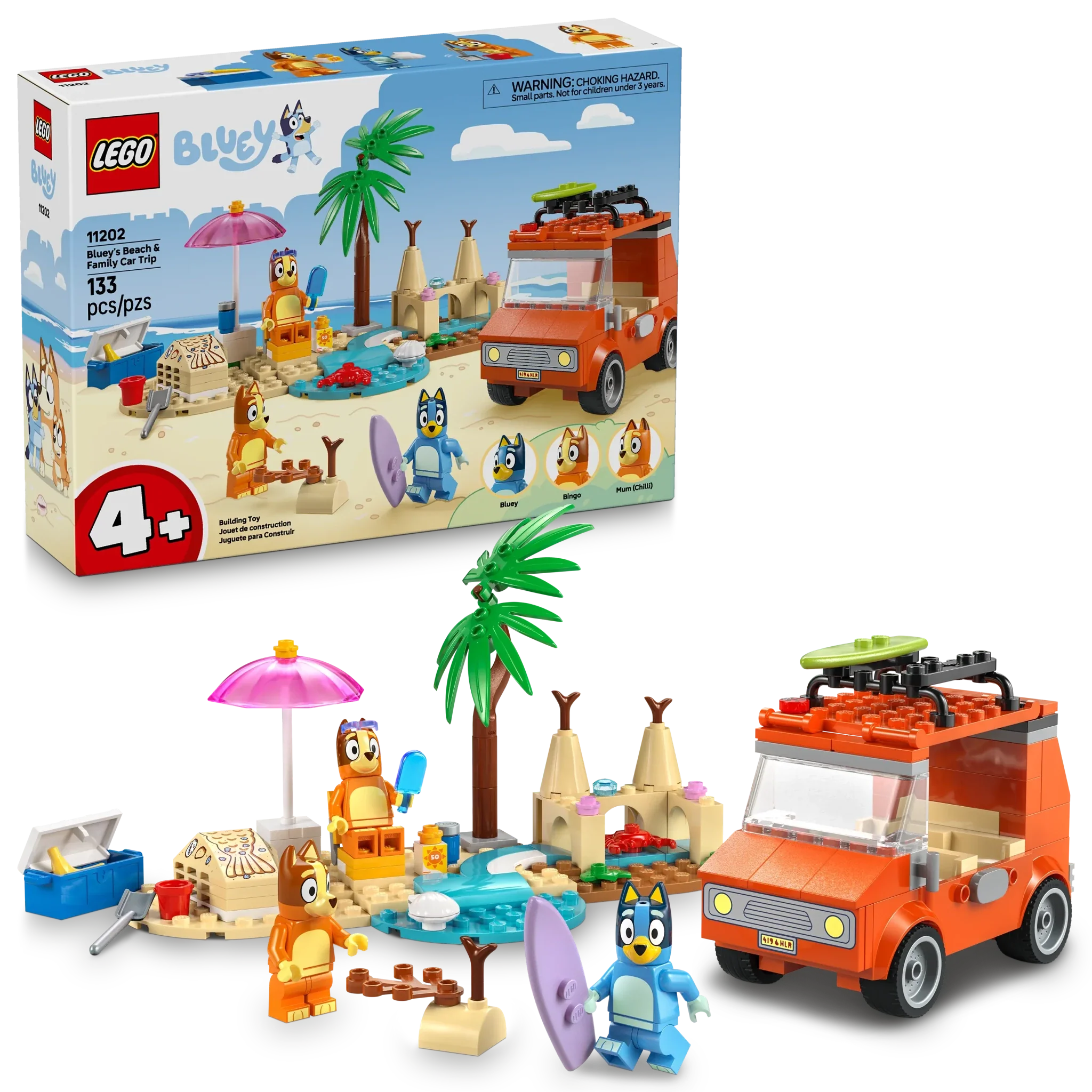 LEGO Bluey Bluey's Beach & Family Car Trip - Image 2