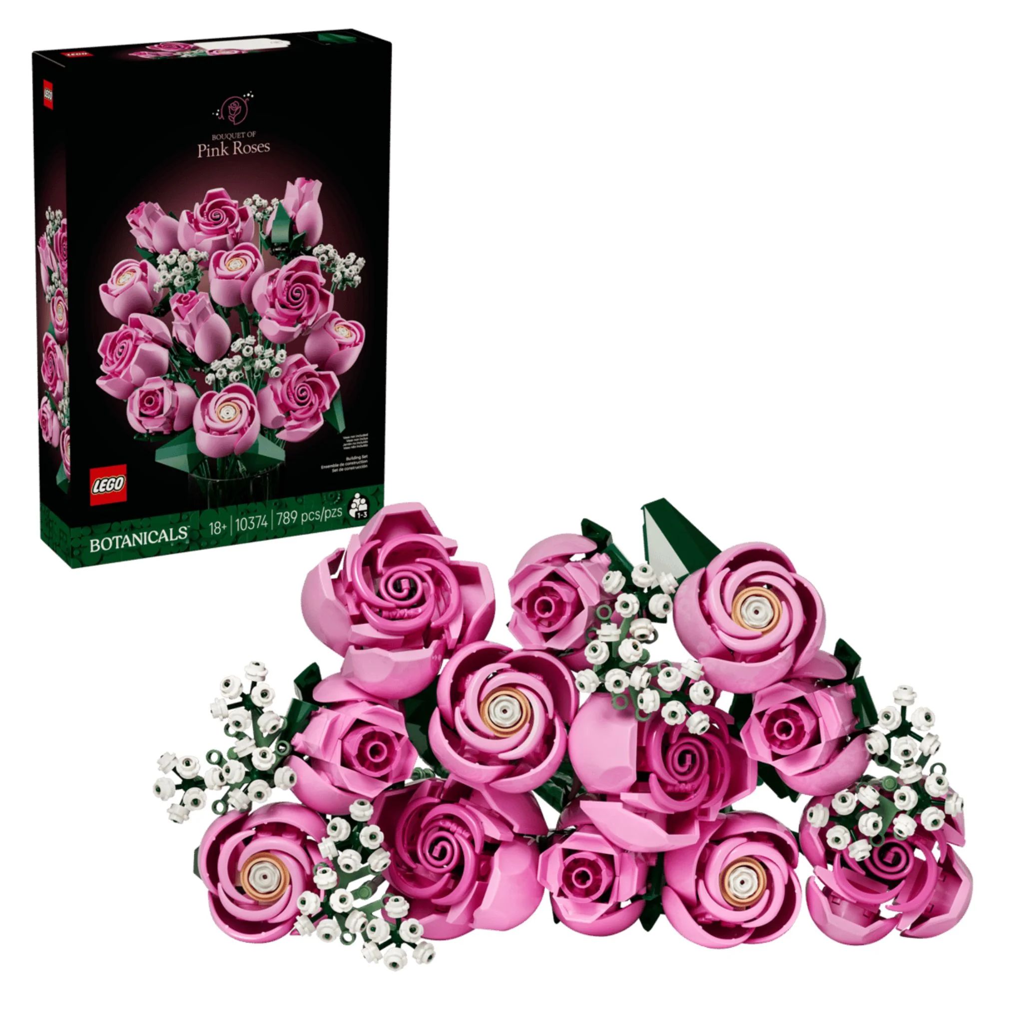 LEGO Botanicals Bouquet of Pink Roses - Image 2