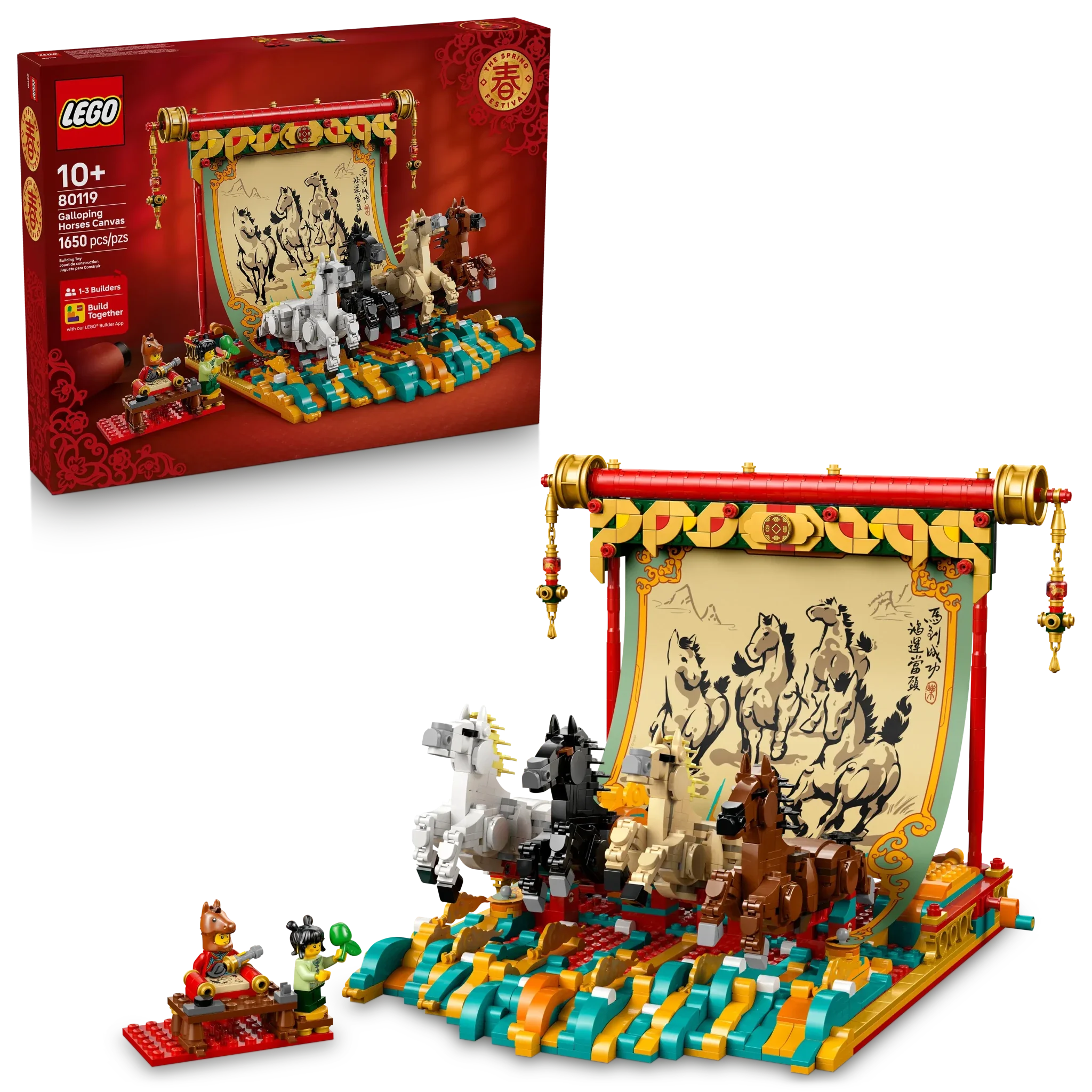 LEGO Chinese Festivals Galloping Horses Canvas - Image 2