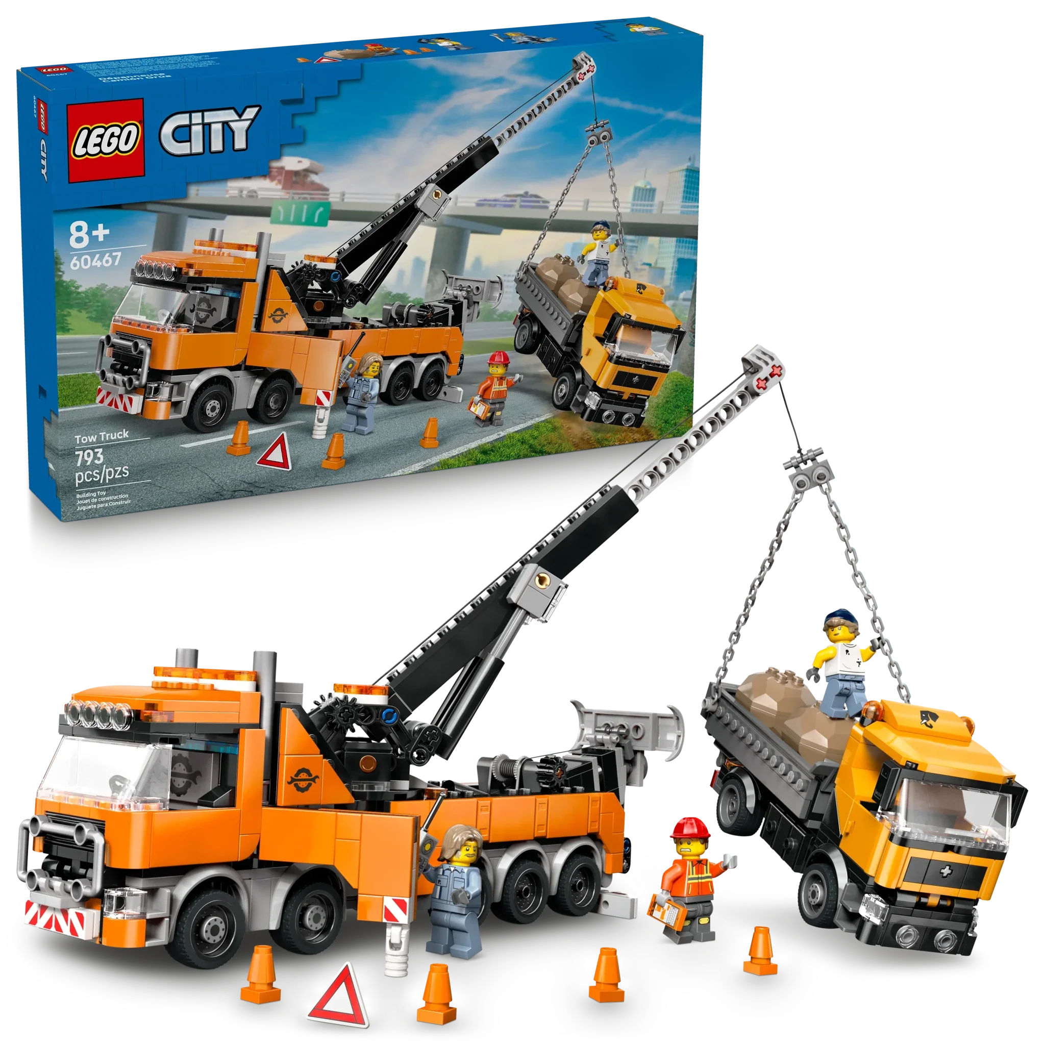 LEGO City Big Vehicles Heavy-Duty Recovery Tow Truck with Crane - Image 2