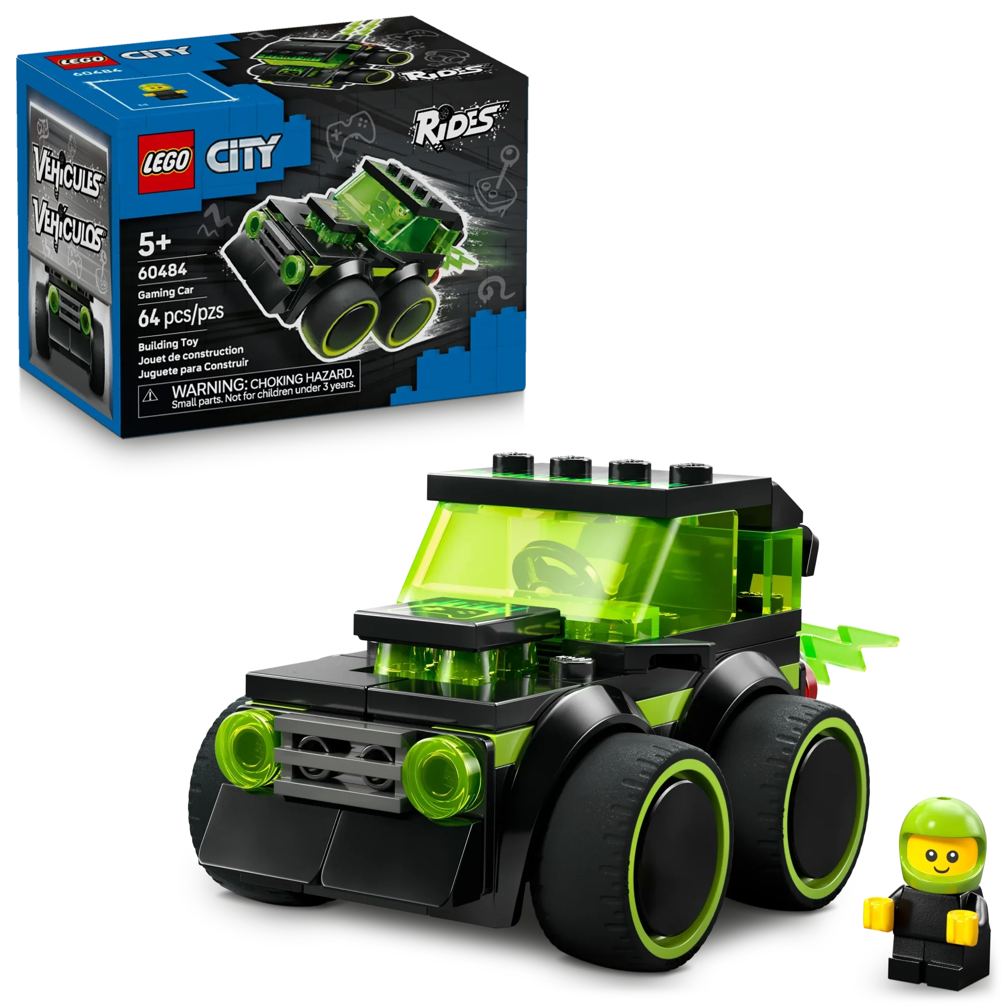 LEGO City Brick Rides Rides Gaming Race Car - Image 2