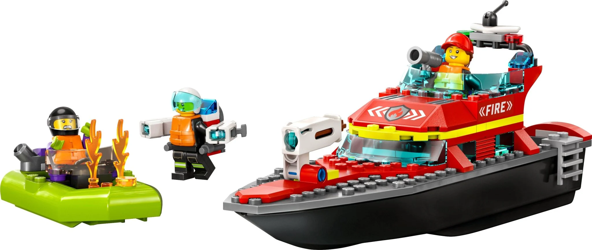 LEGO City Fire Fire Rescue Boat - Image 3