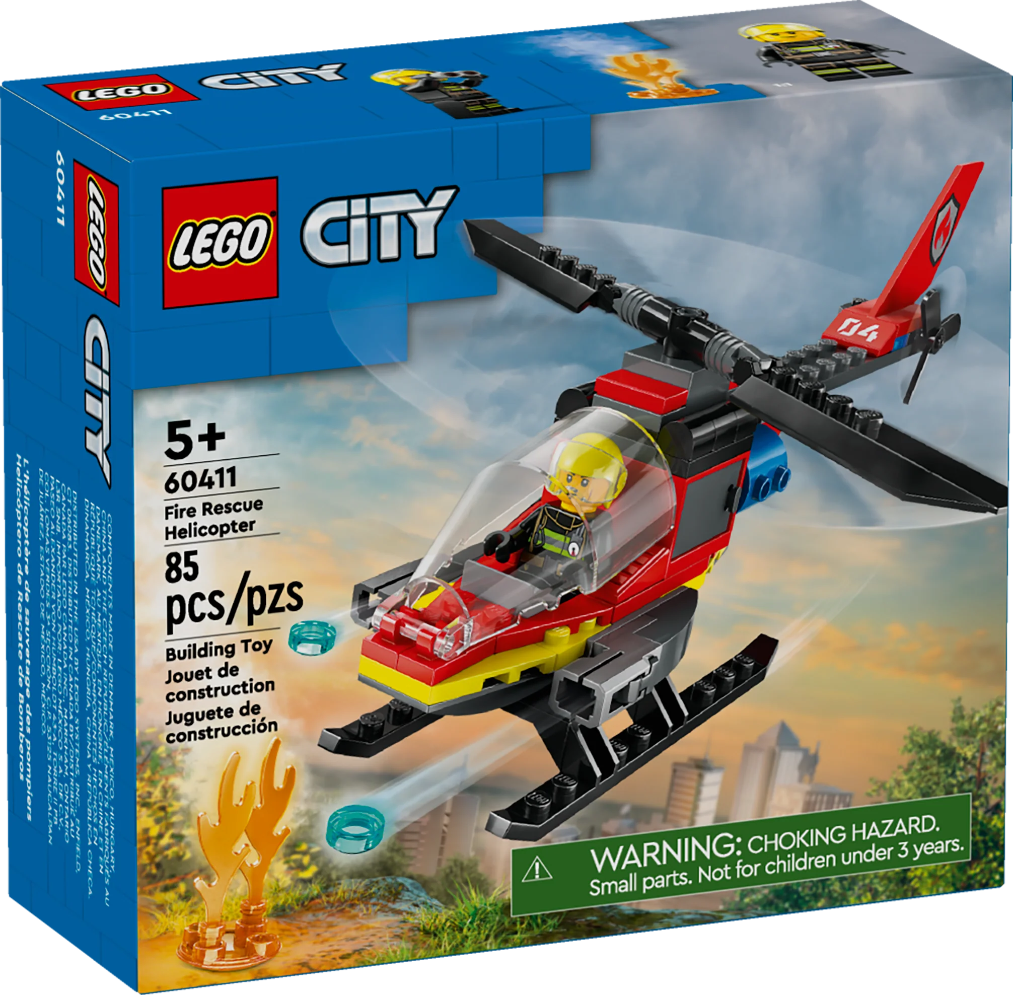 LEGO City Fire Fire Rescue Helicopter