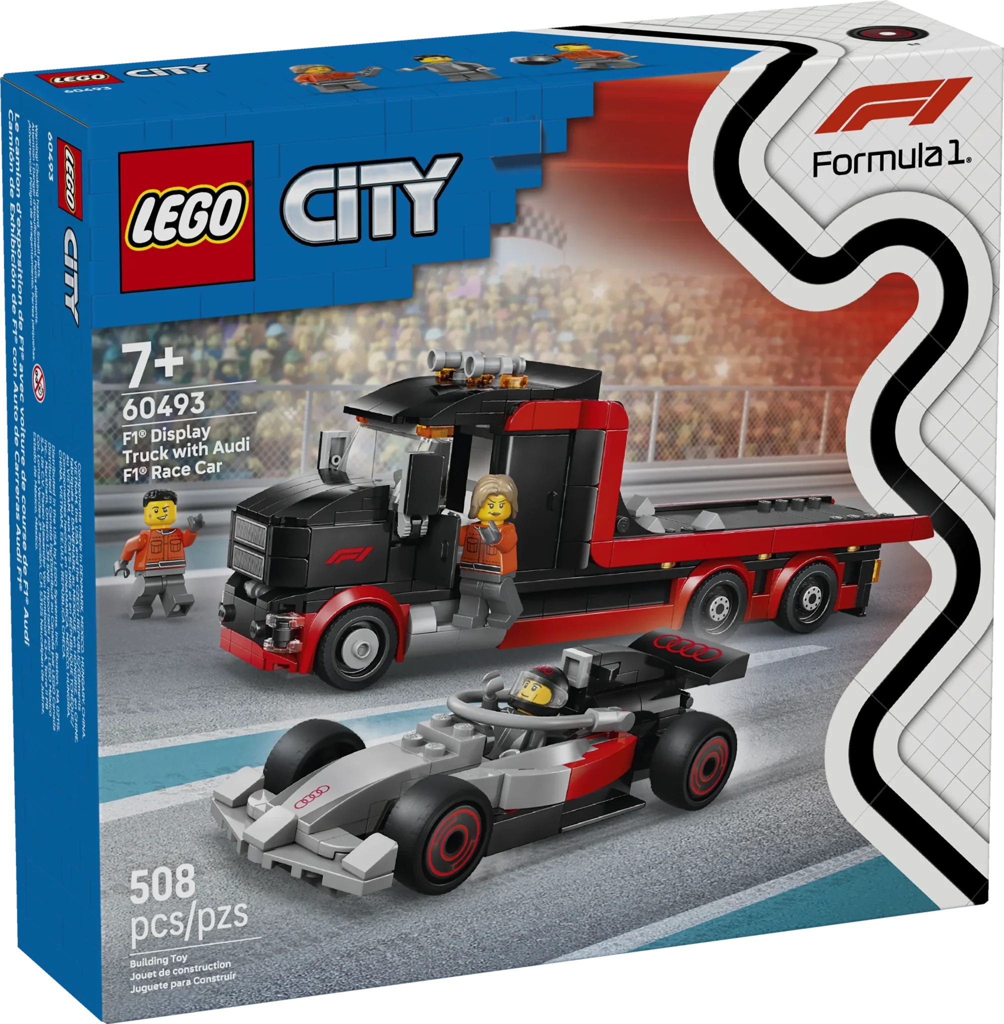 LEGO City Formula 1 F1 Display Truck with Audi F1 Race Car
