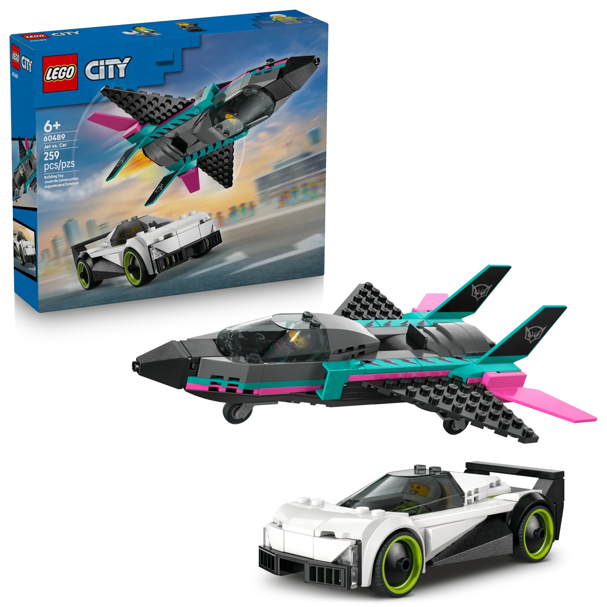 LEGO City Great Vehicles Jet vs. Car - Image 2