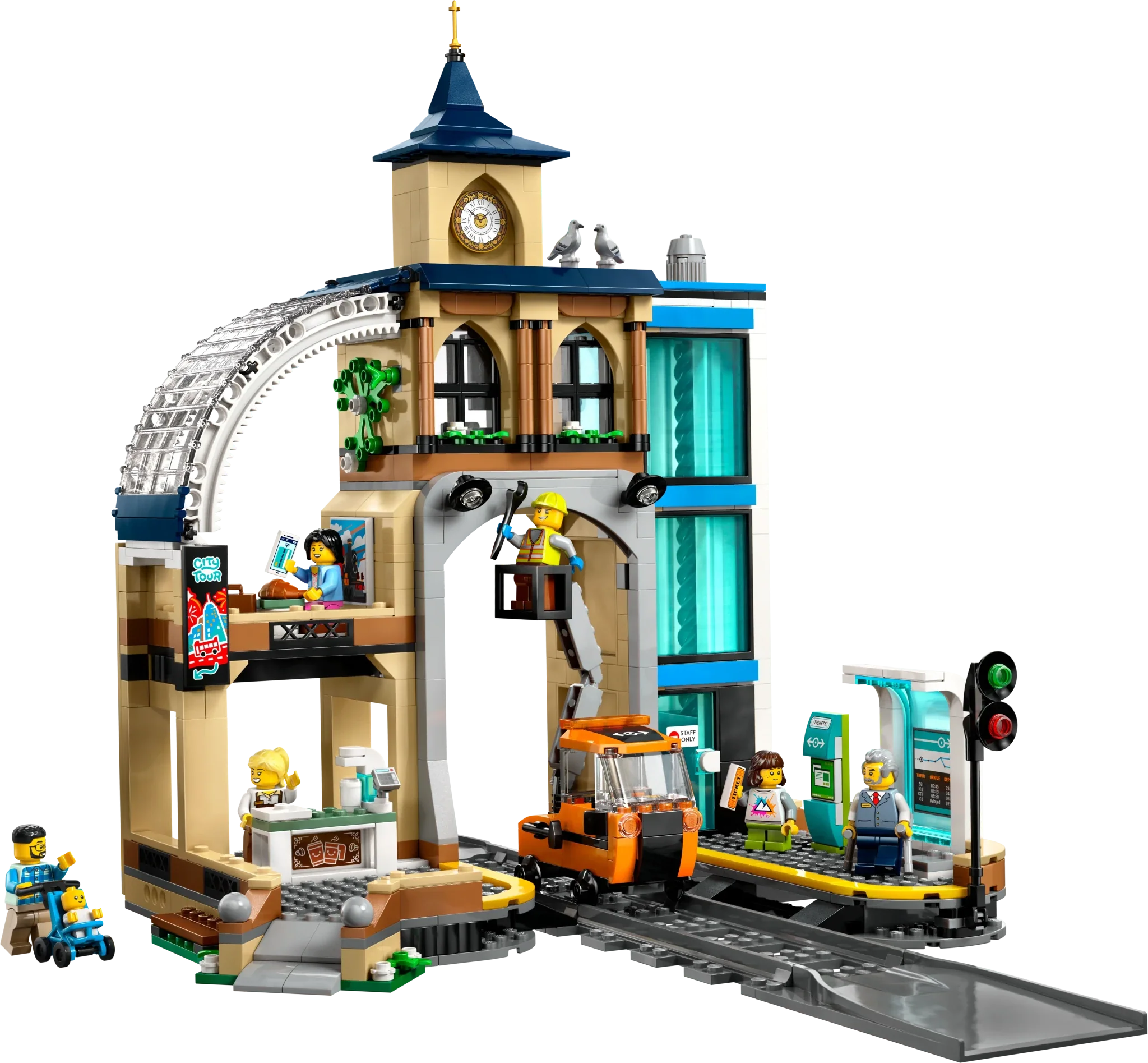 LEGO City Trains Central Train Station - Image 3