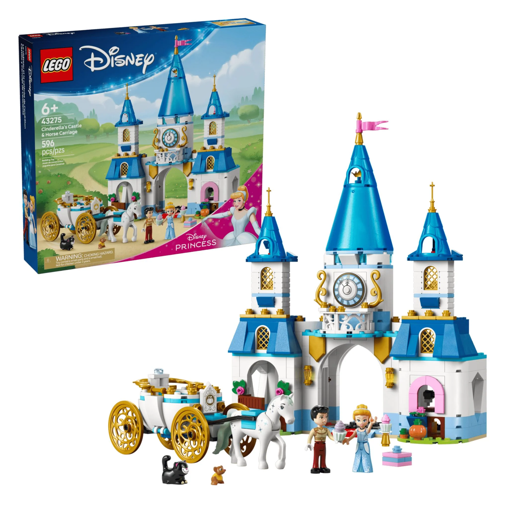 LEGO Disney Princess Cinderella's Castle & Horse Carriage - Image 2