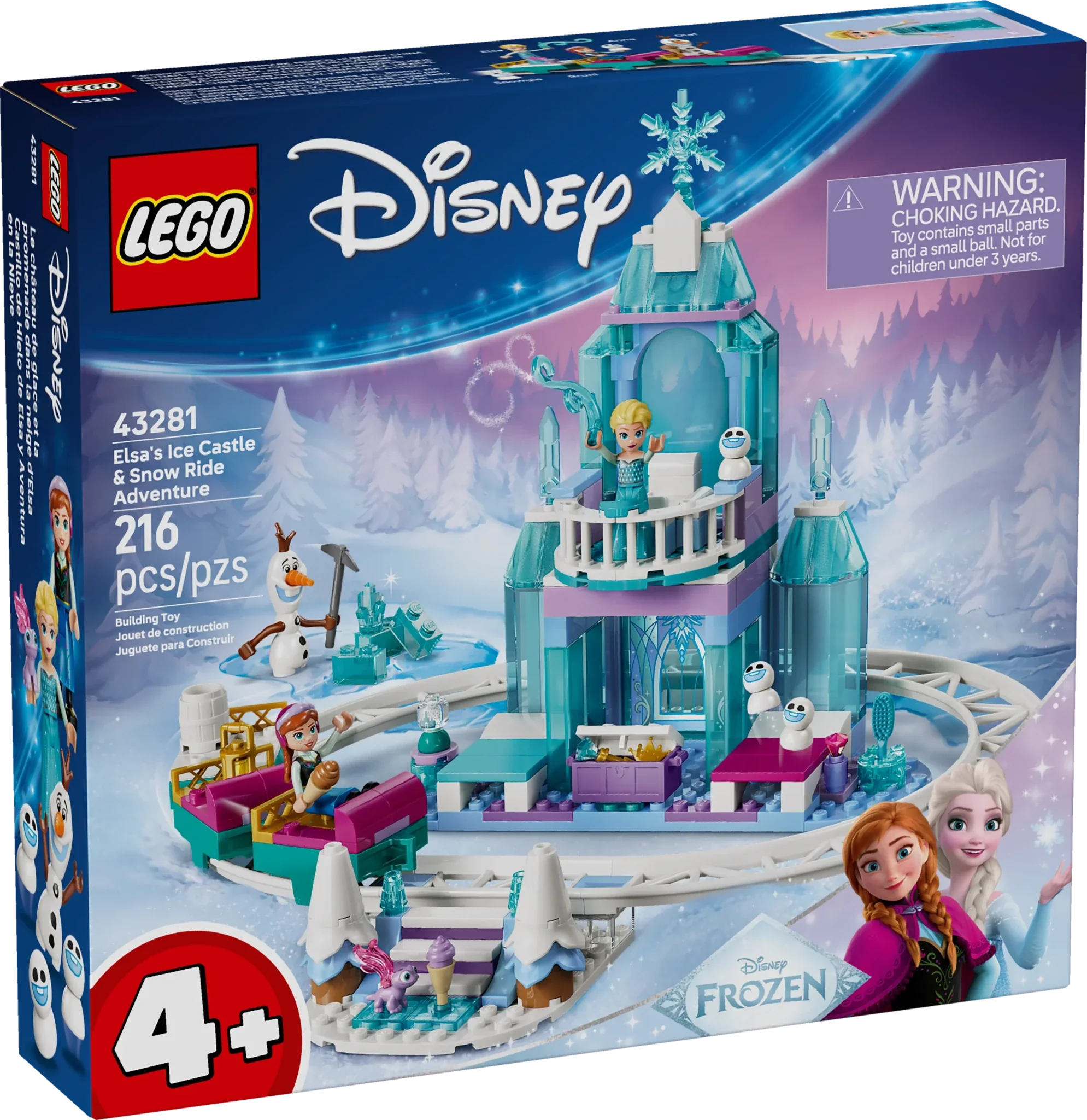 LEGO Disney Princess Elsa's Ice Castle & Snow Ride Adventure