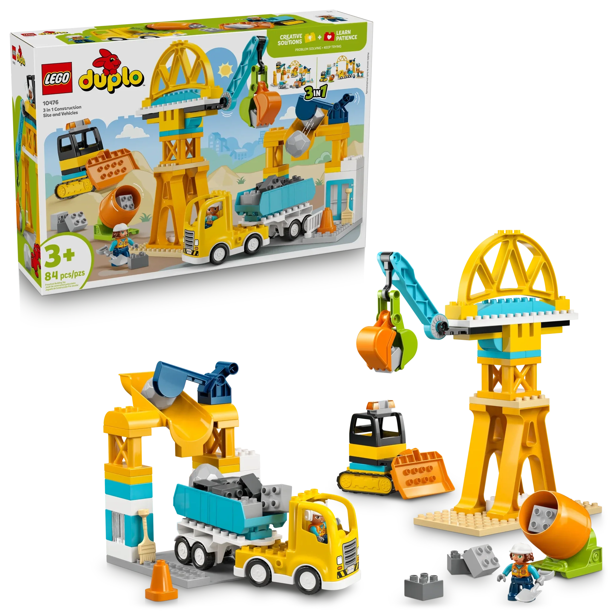 LEGO DUPLO Town 3 in 1 Construction Site and Vehicles - Image 2