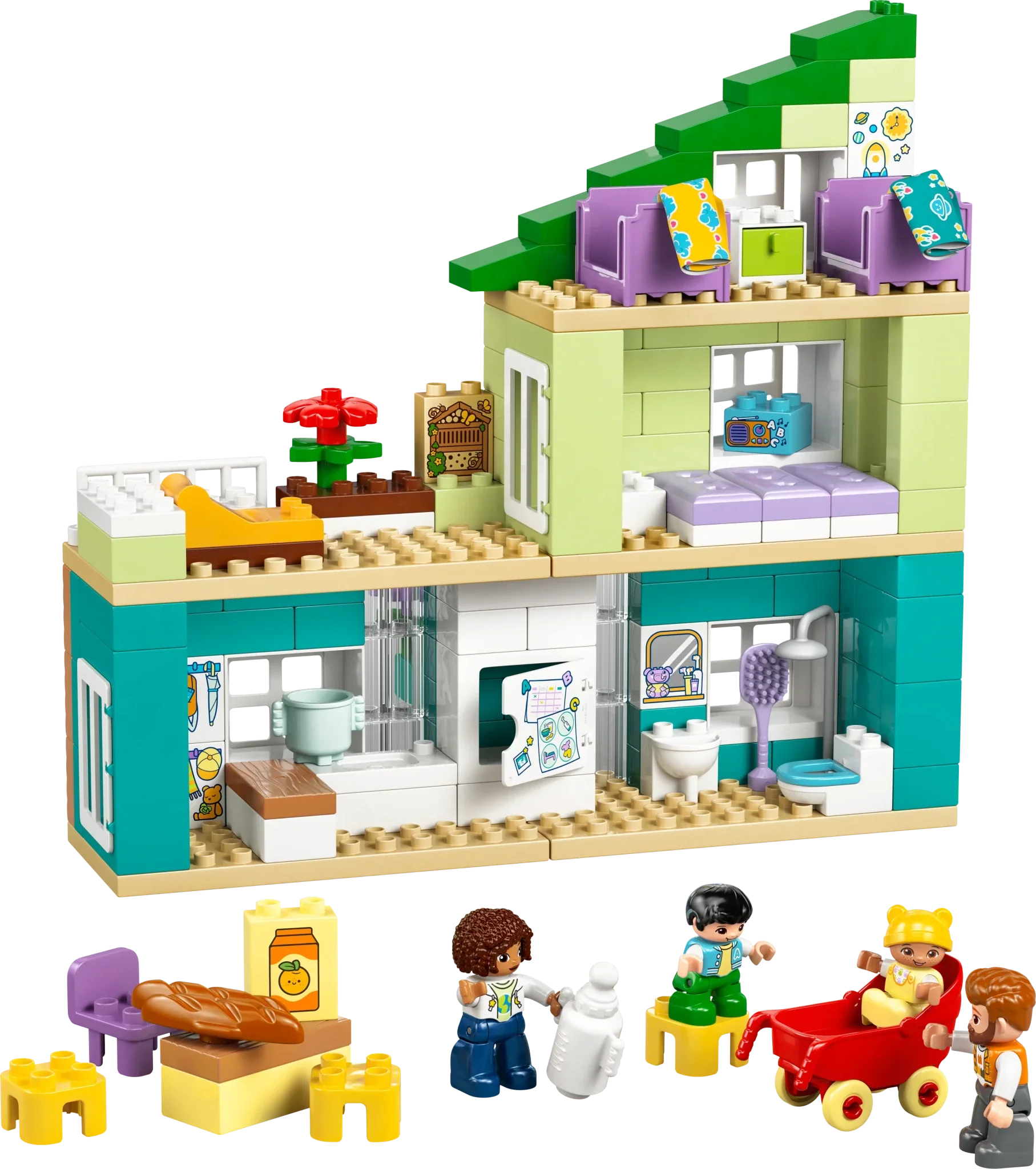 LEGO DUPLO Town 3 in 1 Modern Family House with Figures - Image 3