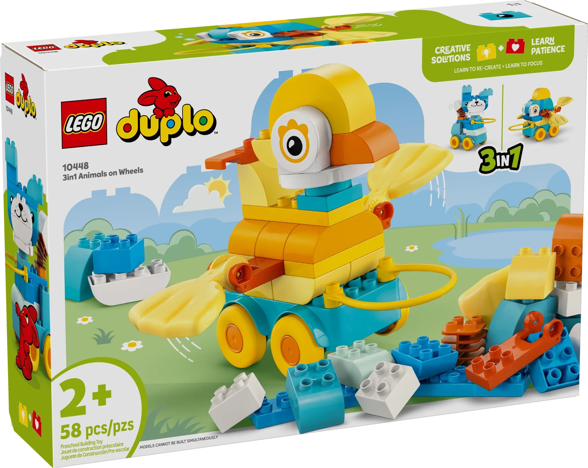 LEGO DUPLO Town 3 in 1 Animals on Wheels