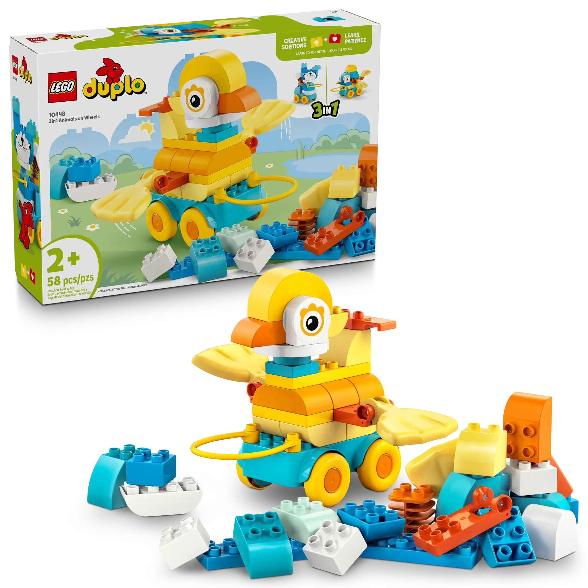 LEGO DUPLO Town 3 in 1 Animals on Wheels - Image 2