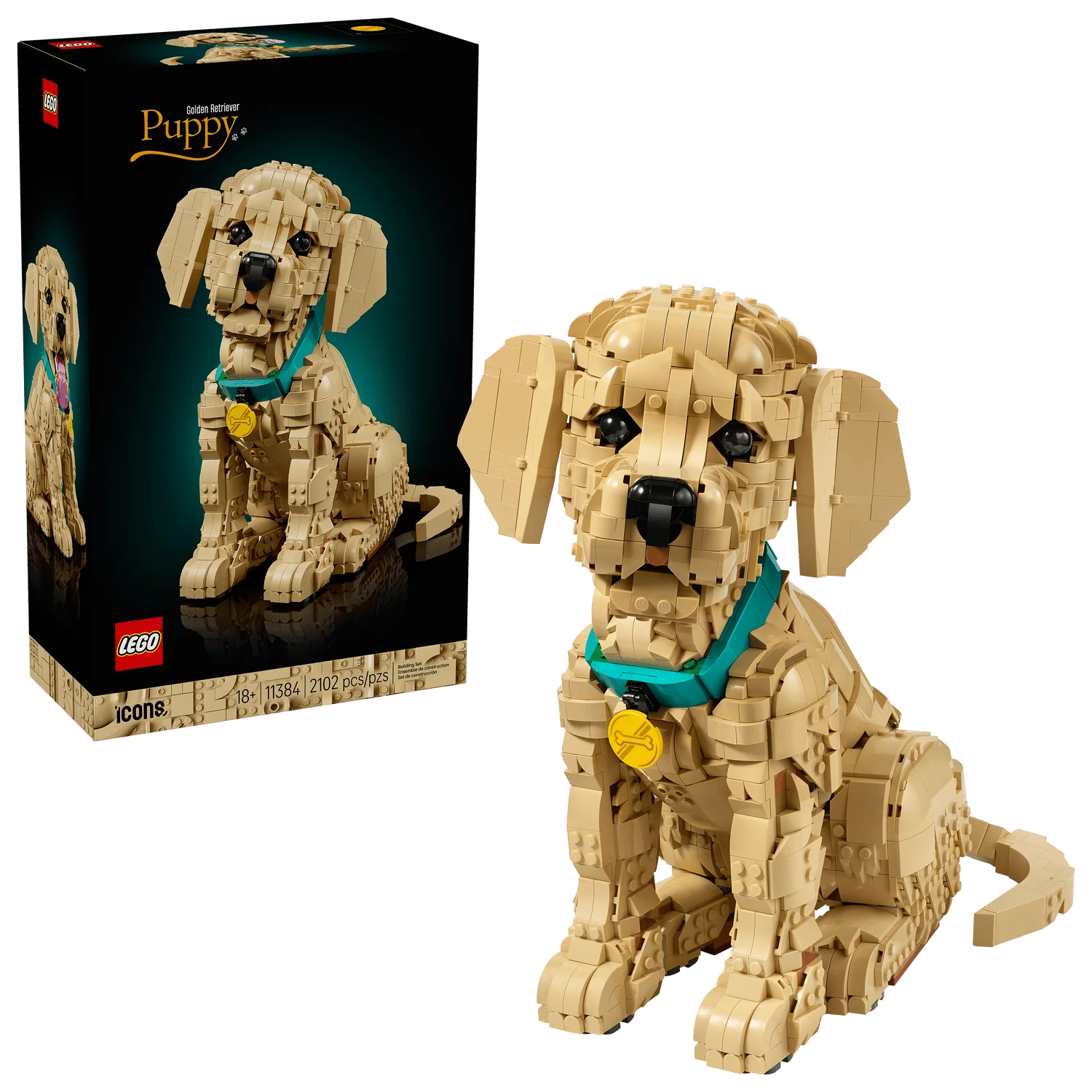 LEGO Icons Golden Retriever Puppy - Image 2