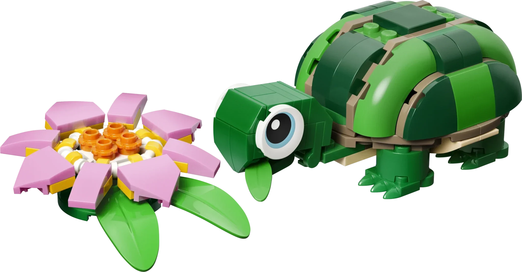 LEGO LEGO Creator Turtle with a Water Lily Flower - Image 3