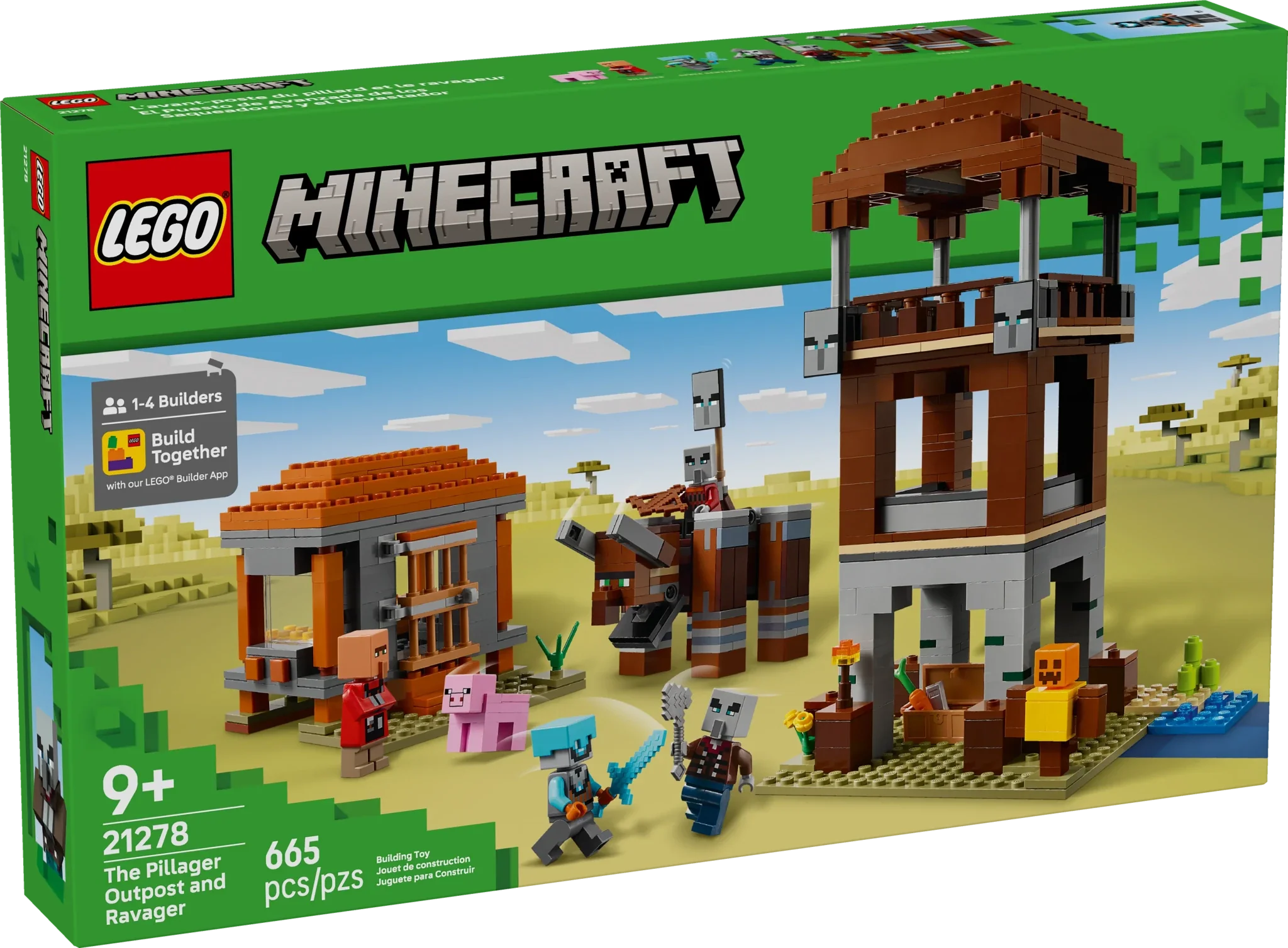 LEGO Minecraft The Pillager Outpost and Ravager