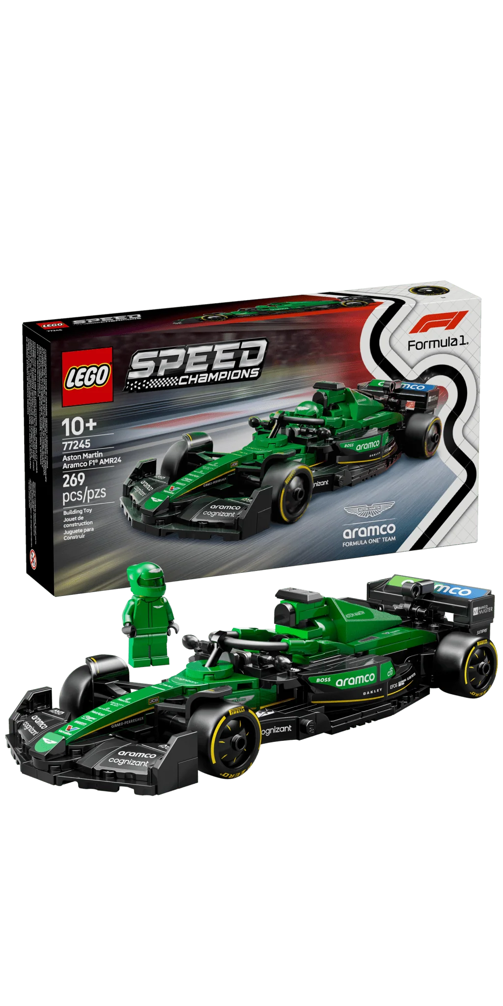 LEGO Speed Champions Aston Martin Aramco F1 AMR24 Race Car - Image 2