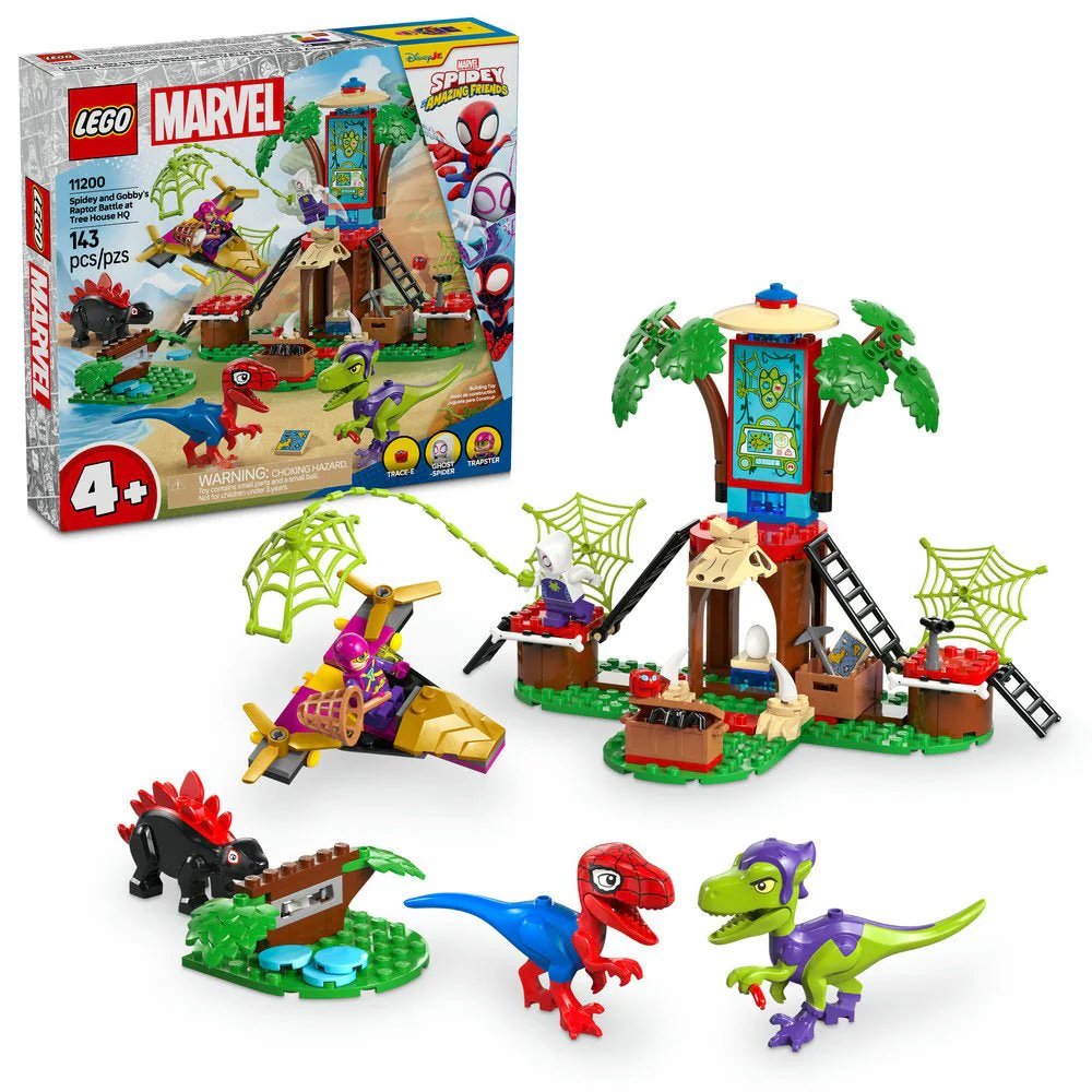 LEGO Spidey and Gobby's Raptor Battle at Tree House HQ - Image 2
