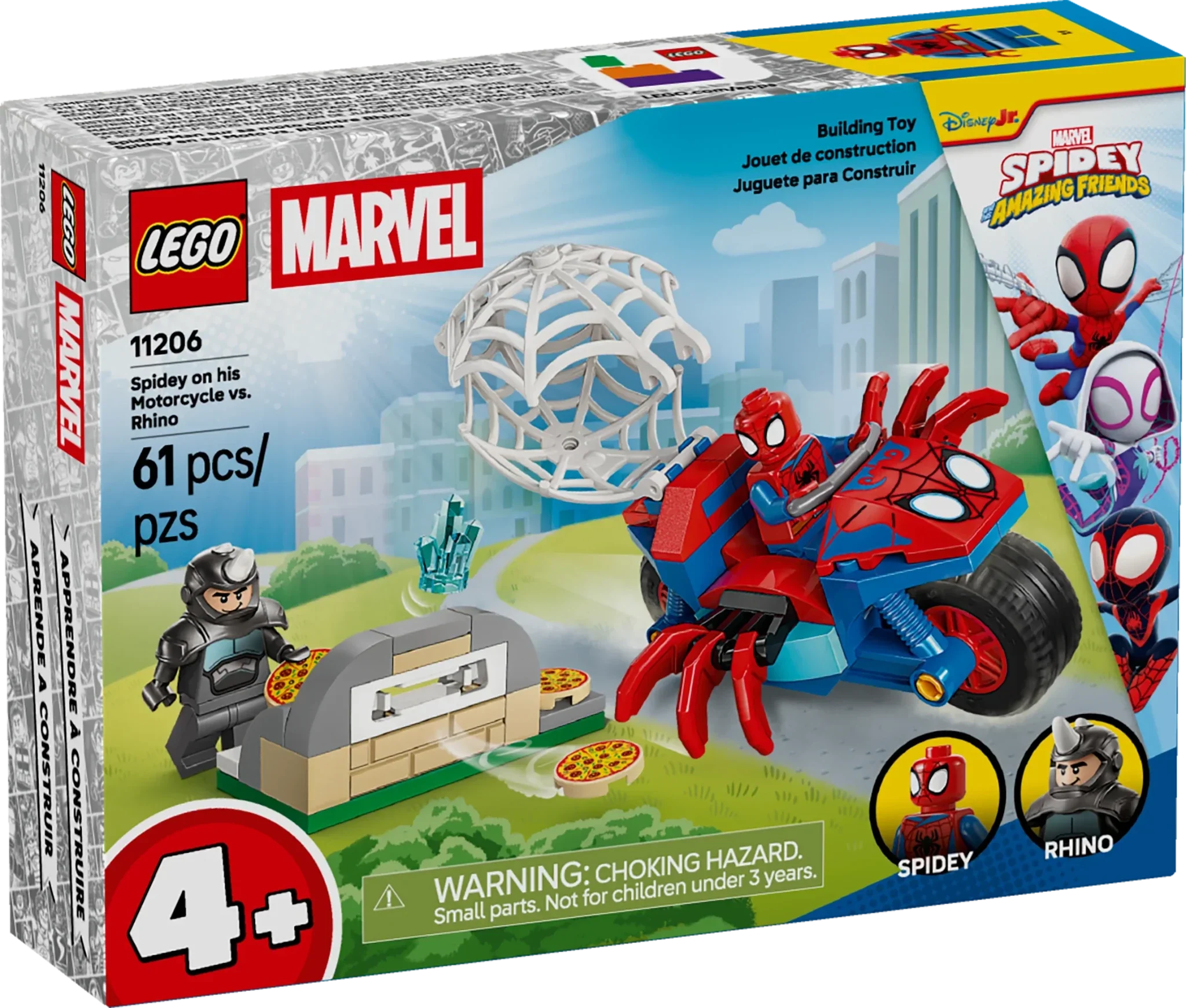 LEGO Spidey Spidey on his Motorcycle vs. Rhino