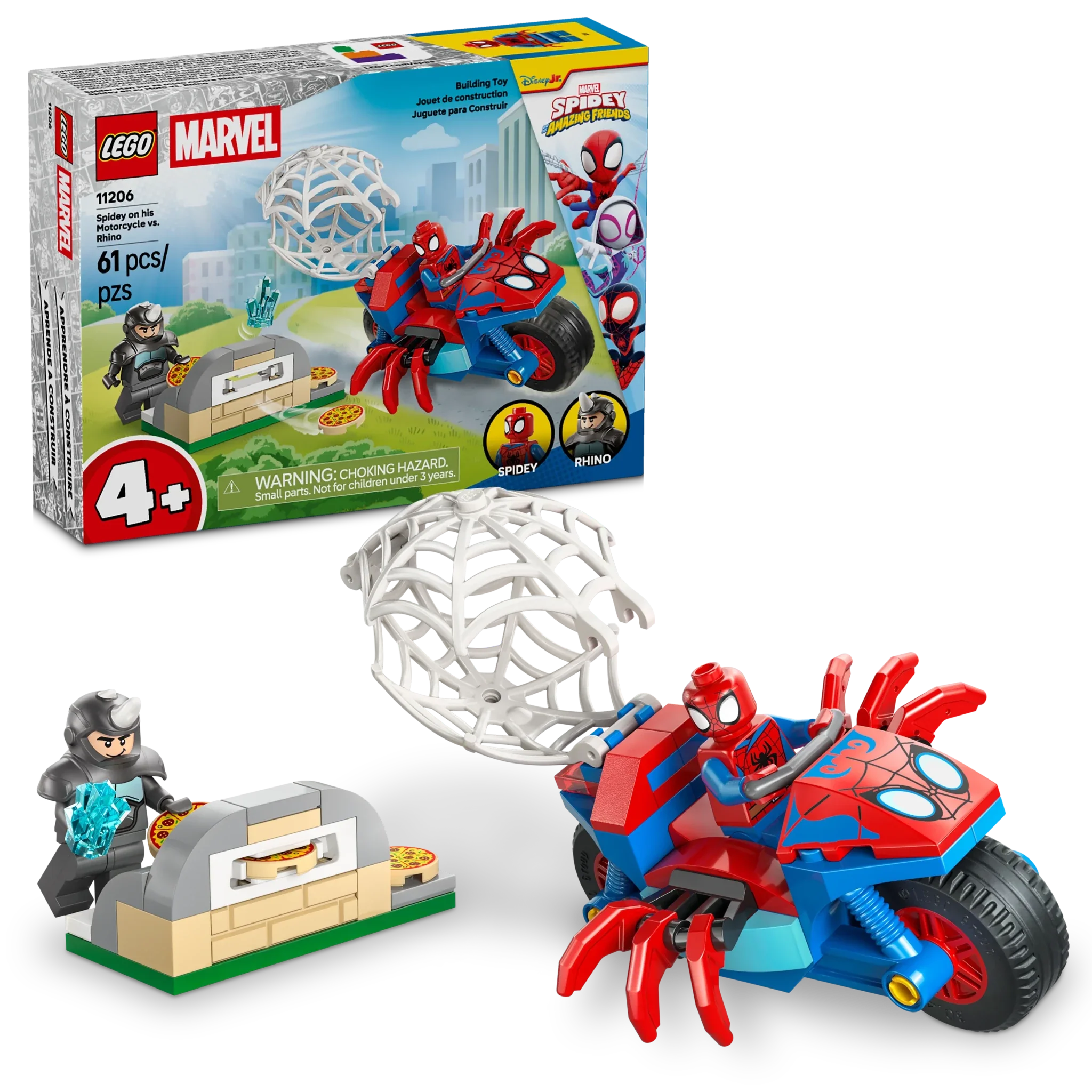 LEGO Spidey Spidey on his Motorcycle vs. Rhino - Image 2