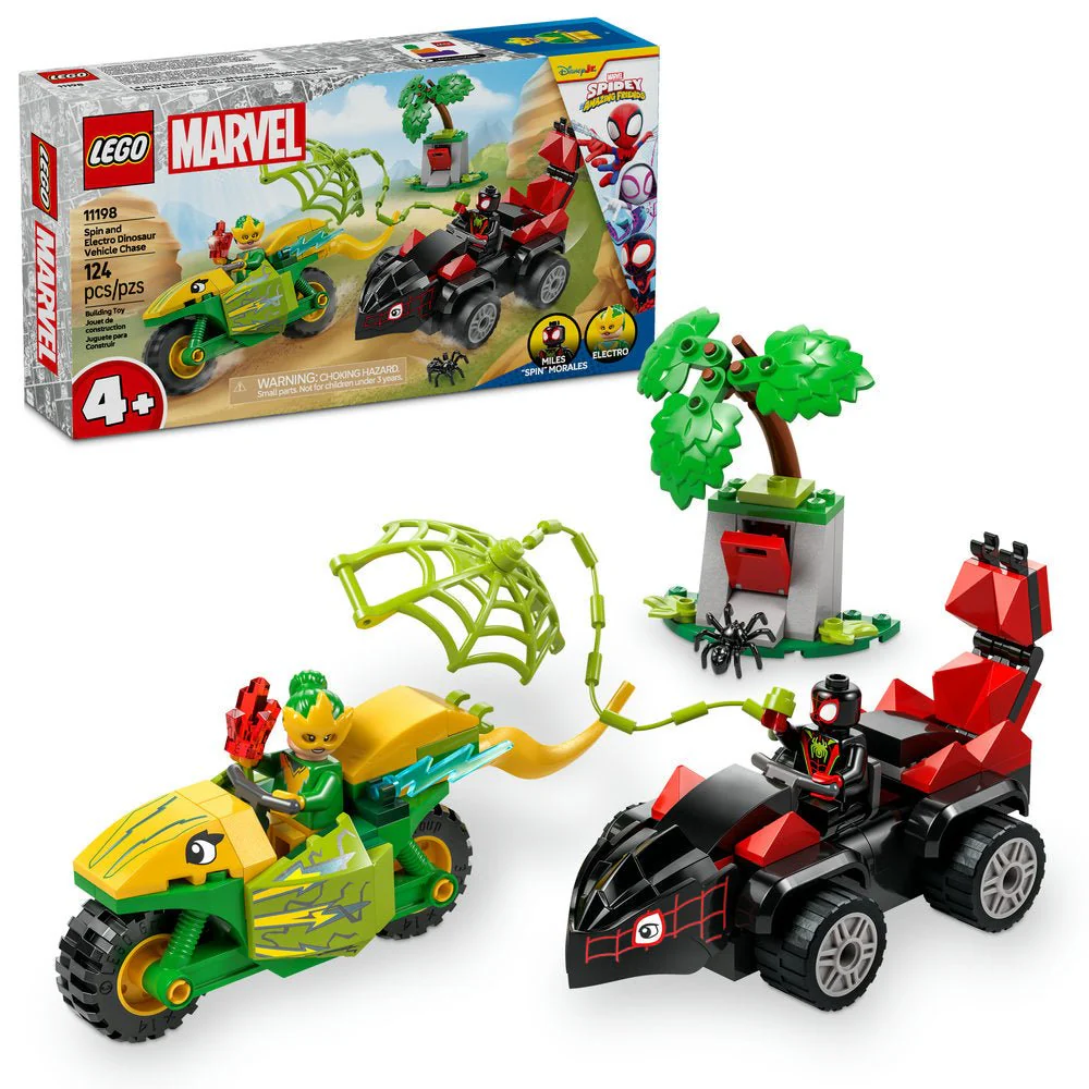 LEGO Spidey Spin and Electro Dinosaur Vehicle Chase - Image 2