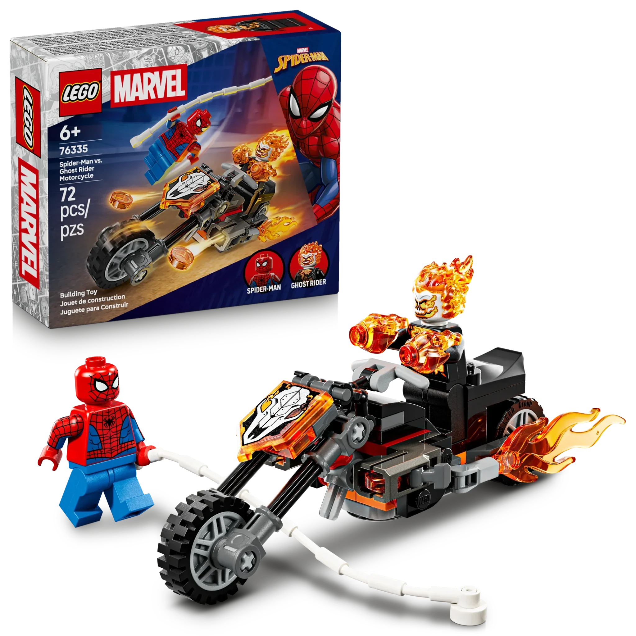 LEGO Super Heroes Marvel Spider-Man vs. Ghost Rider Motorcycle - Image 2