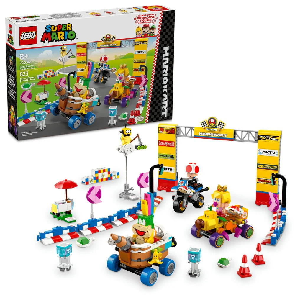 LEGO Super Mario Mario Kart Baby Peach & Grand Prix Set - Image 2