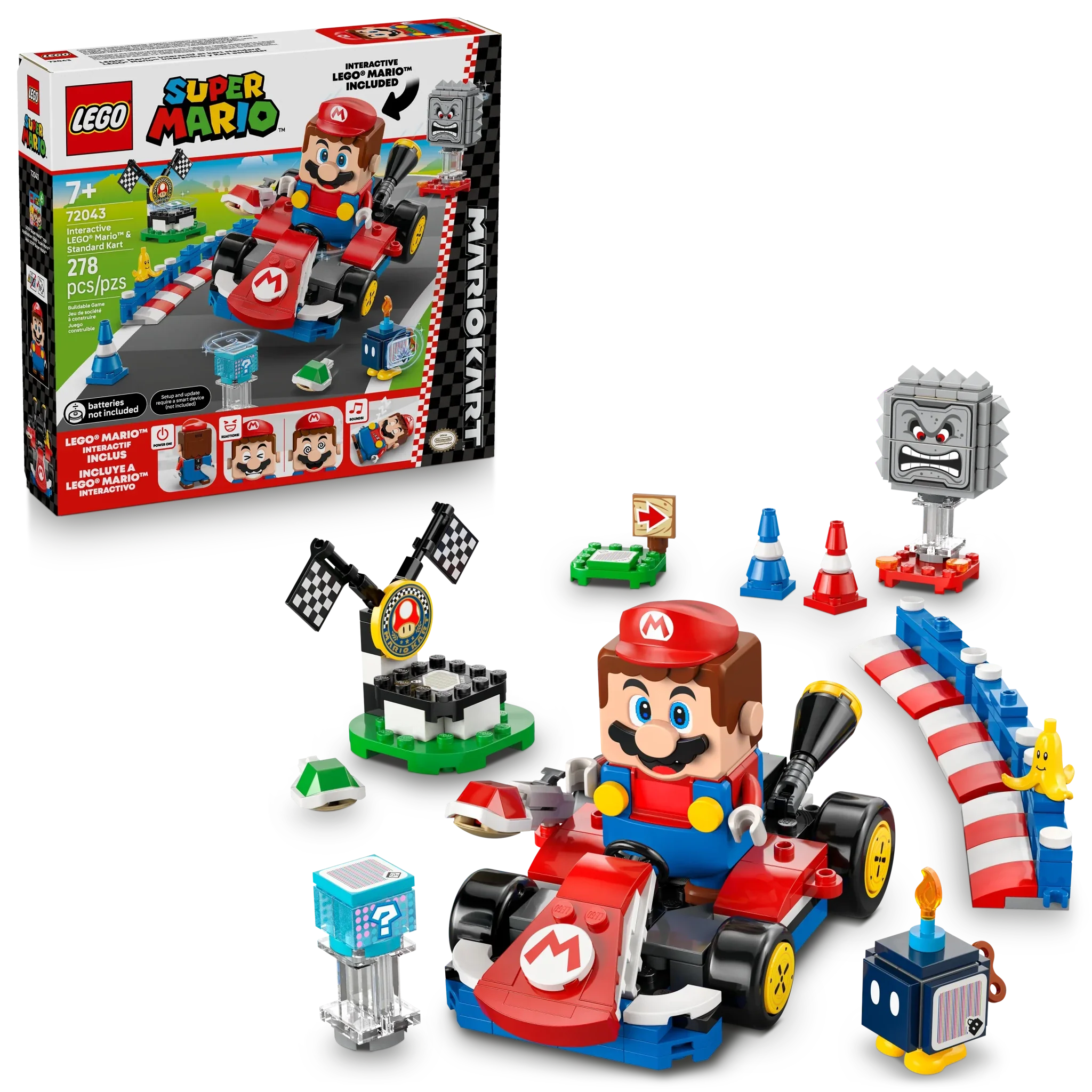 LEGO Super Mario Mario Kart Interactive LEGO Mario & Standard Kart - Image 2