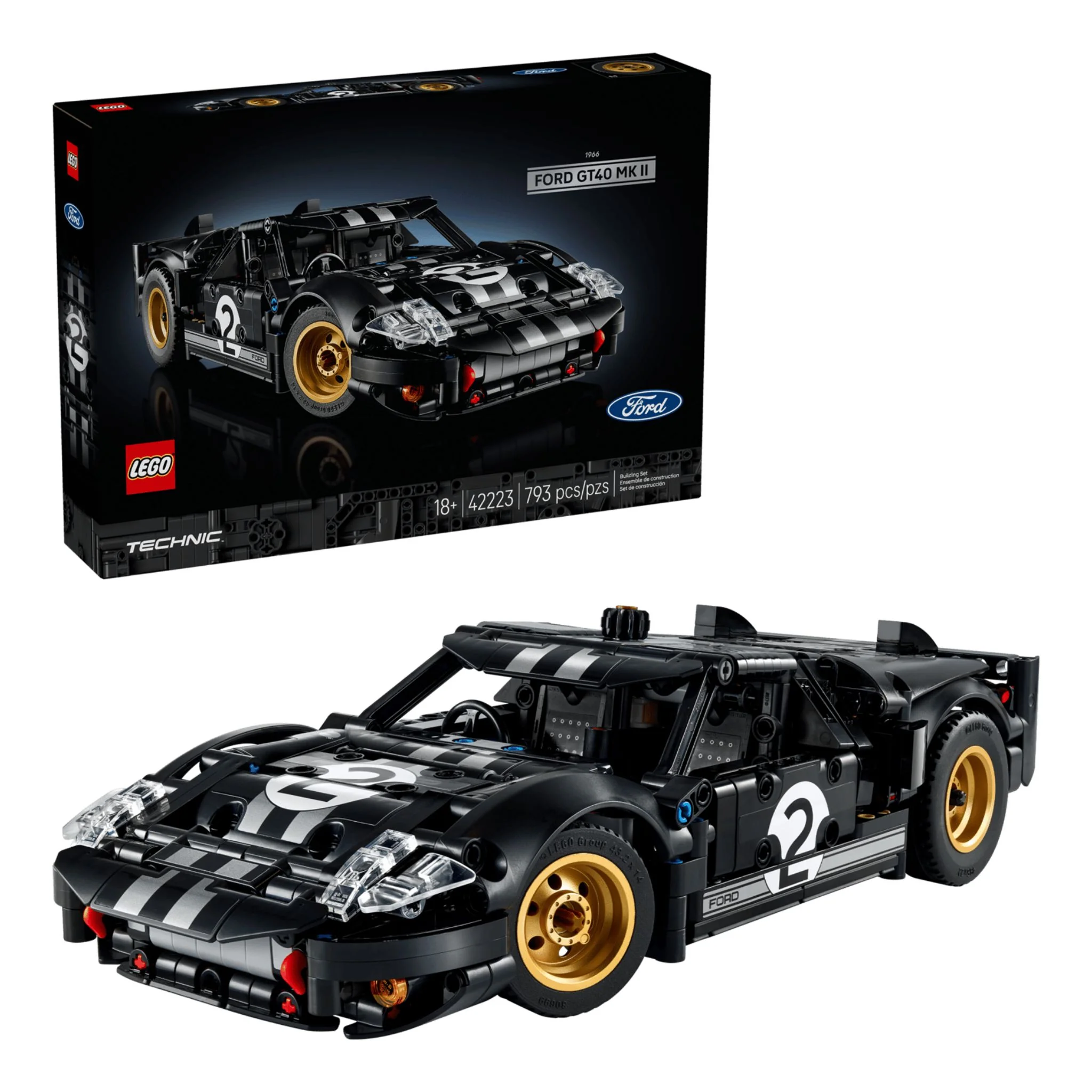 LEGO Technic 1966 Ford GT40 MKII Race Car - Image 2