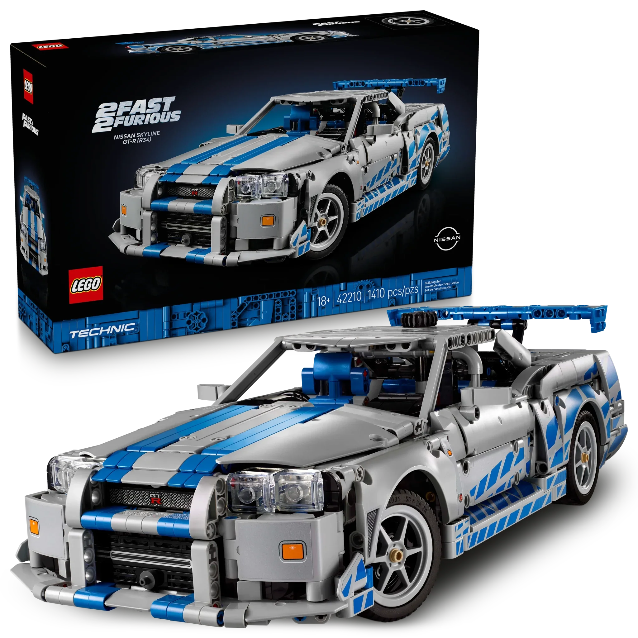 LEGO Technic 2 Fast 2 Furious Nissan Skyline GT-R (R34) Car - Image 2
