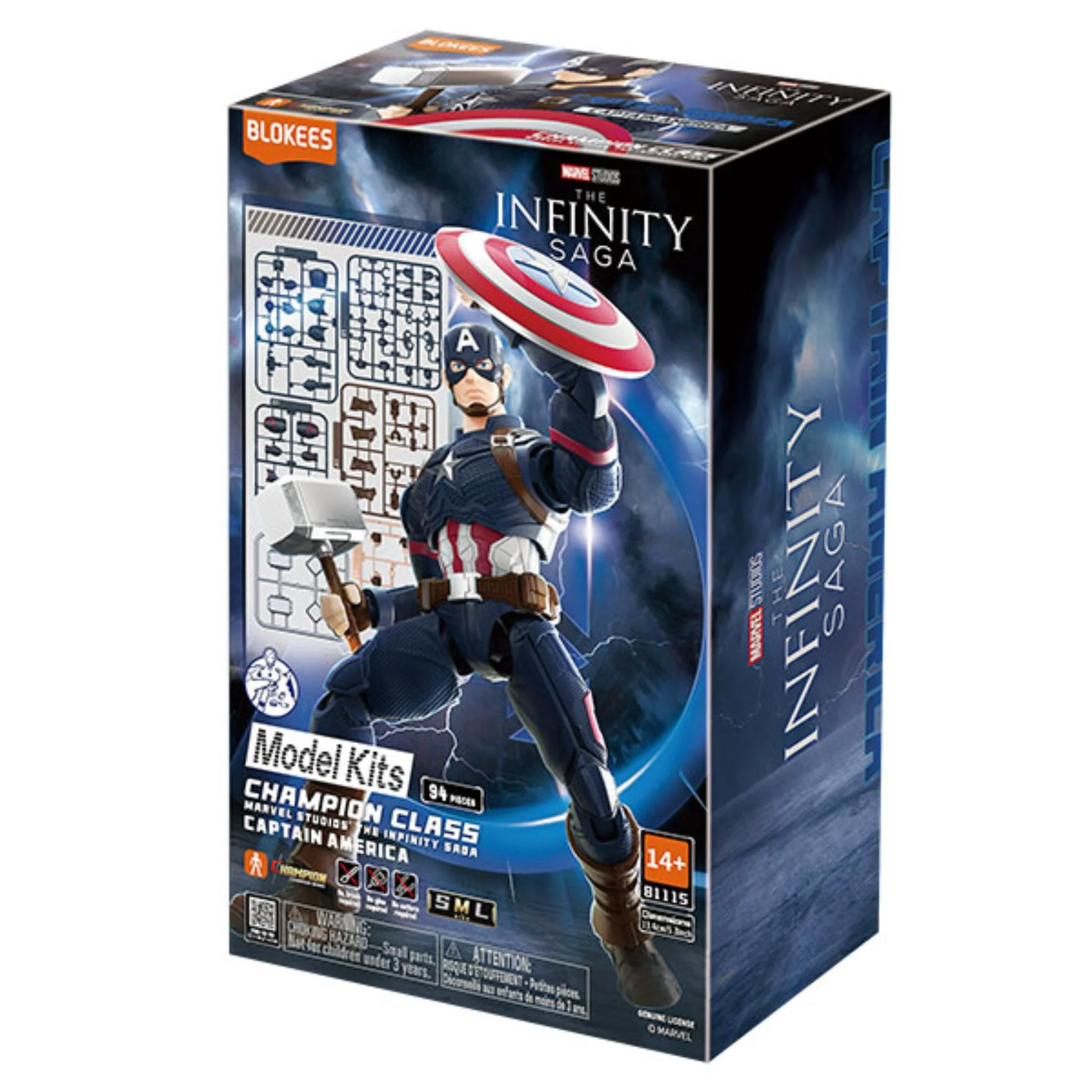 Blokees Marvel 5.3-inch Champion Class CC03 Infinity SAGA Captain America