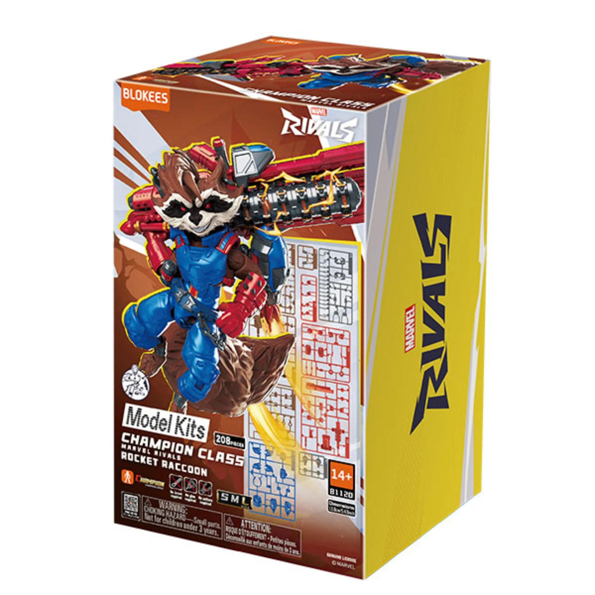 Blokees Marvel 5.3-inch Champion Class CC08 Marvel Rivals Rocket Raccoon