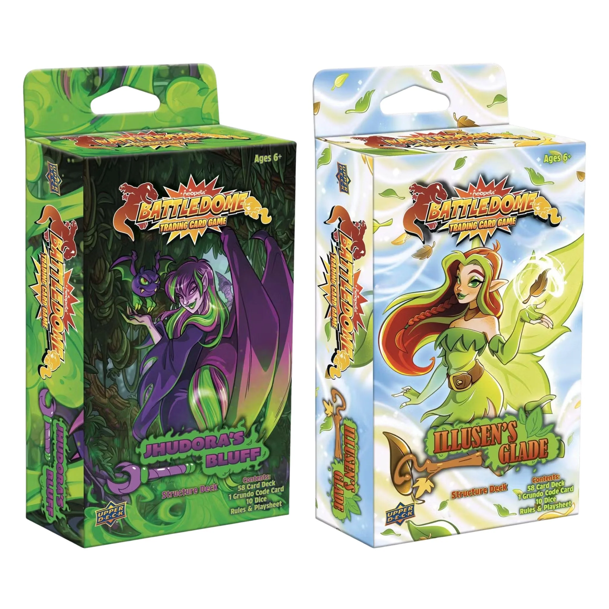 Neopets Battledome Jhudora's Bluff or Illusen's Glade Structure Deck