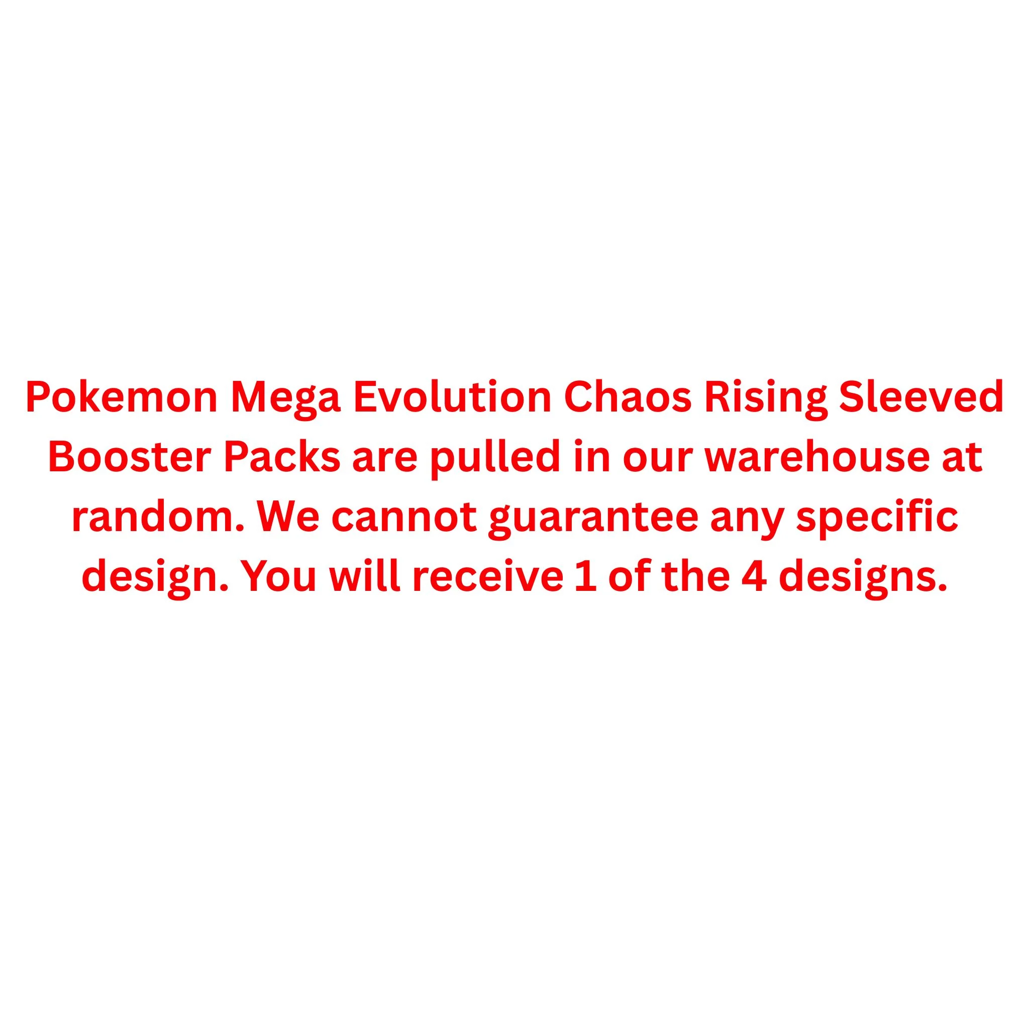Pokemon Mega Evolution Chaos Rising Sleeved Booster Pack - Image 2