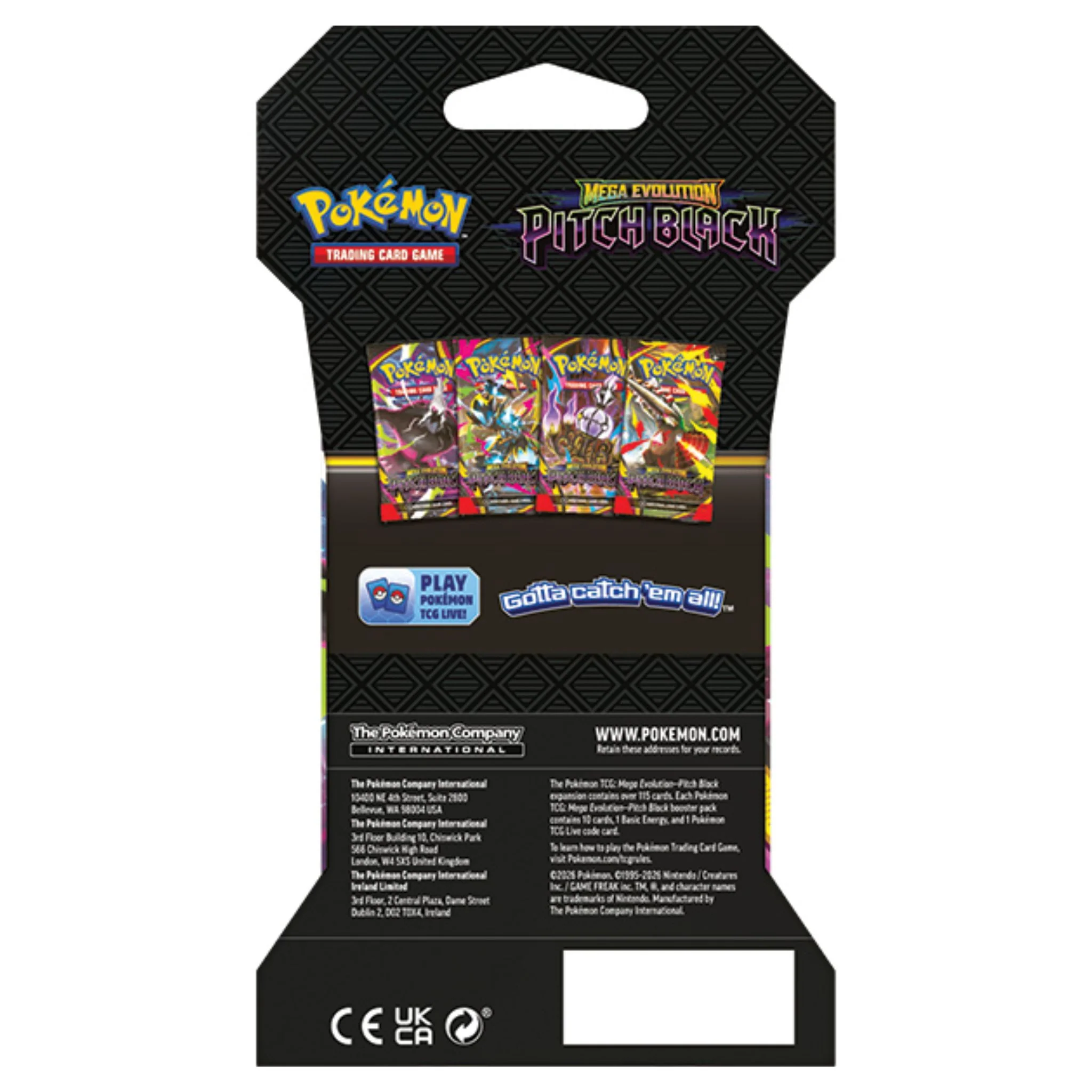 Pokemon Mega Evolution Pitch Black Sleeved Booster Pack - Image 6