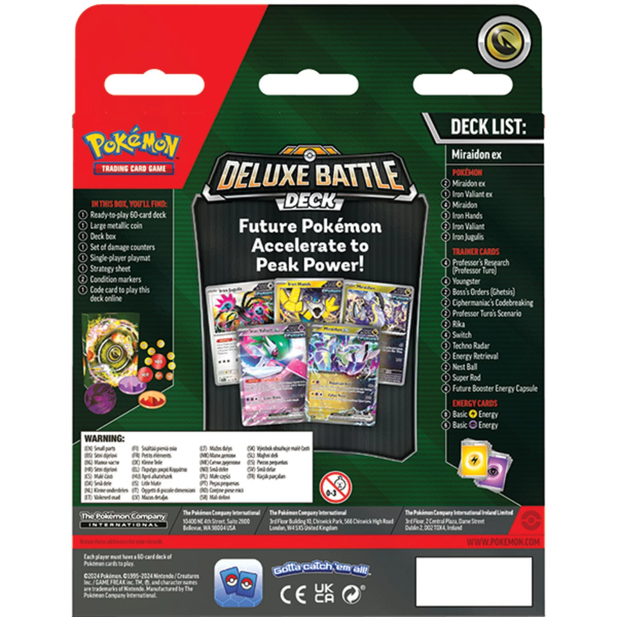 Pokemon Miraidon Ex Deluxe Battle Deck - Image 2