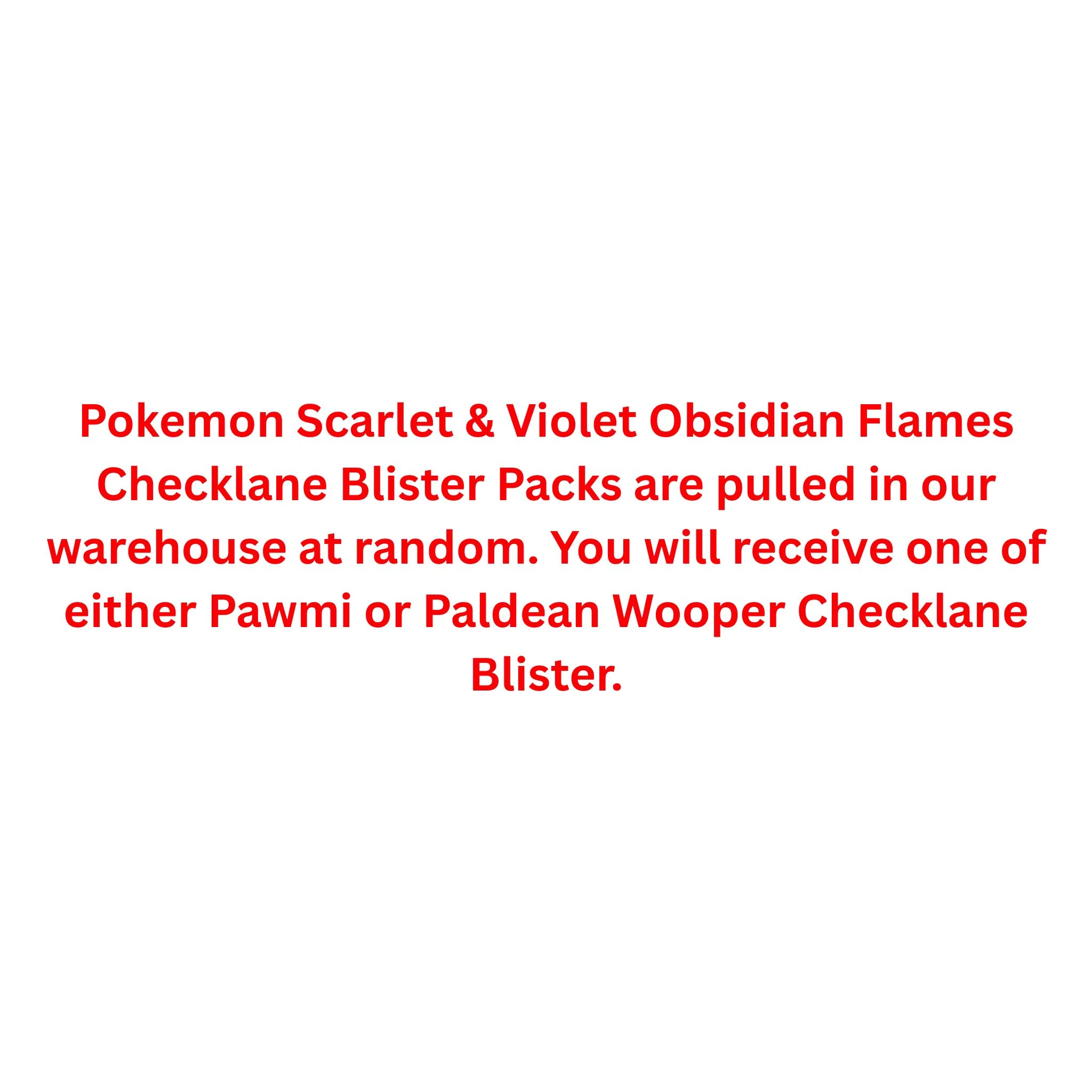 Pokemon Scarlet & Violet Obsidian Flames Checklane Blister Pack - Image 2