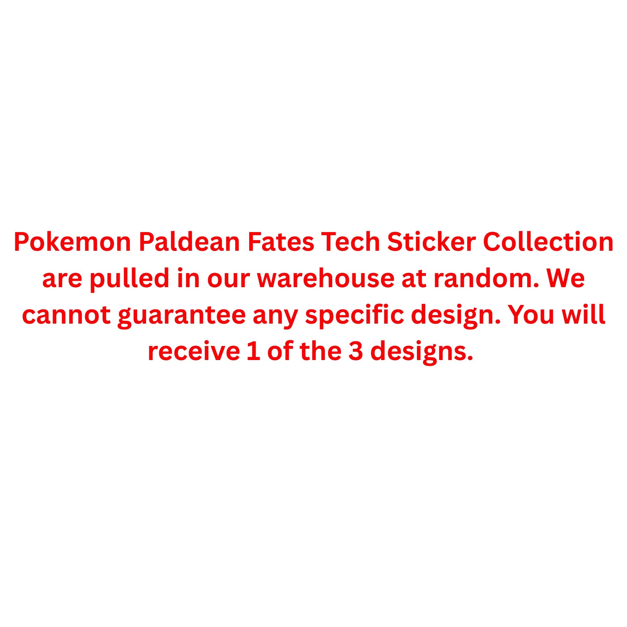 Pokemon Scarlet & Violet Paldean Fates Tech Sticker Collection - Image 2